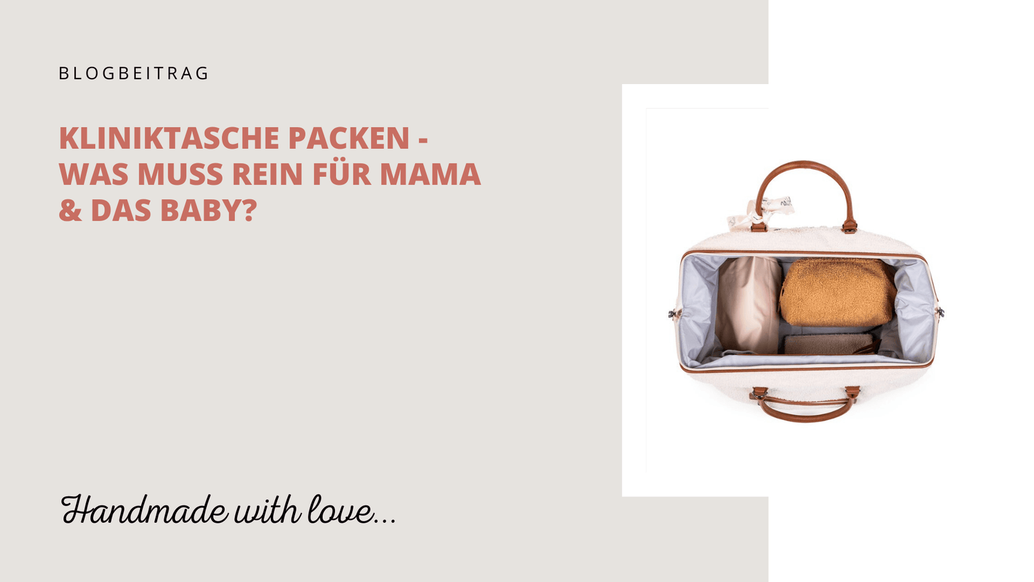 Blog Titelbild – Kliniktasche packen