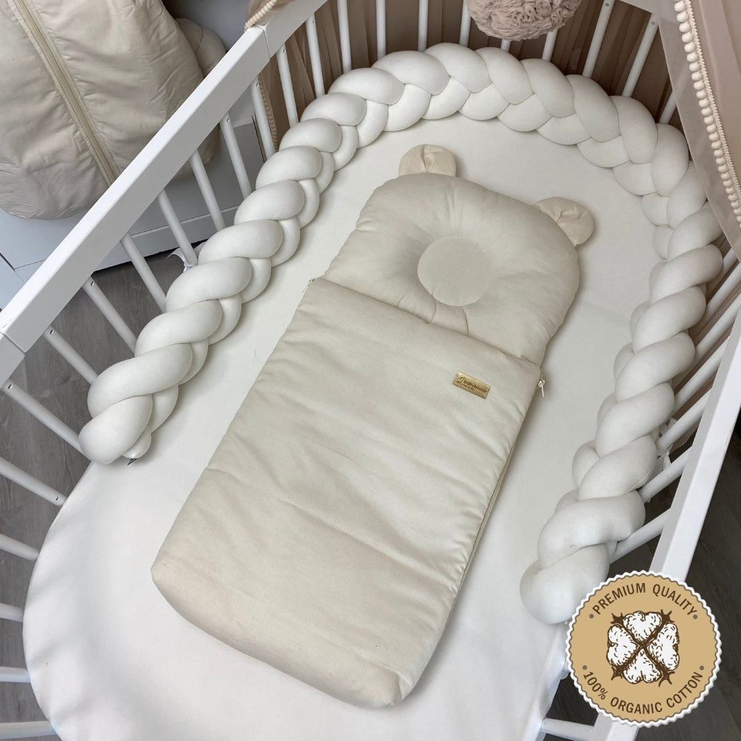 Babyschlafsack mit Bärenohren ORGANIC | ORGANISCHE BIO-BAUMWOLLE