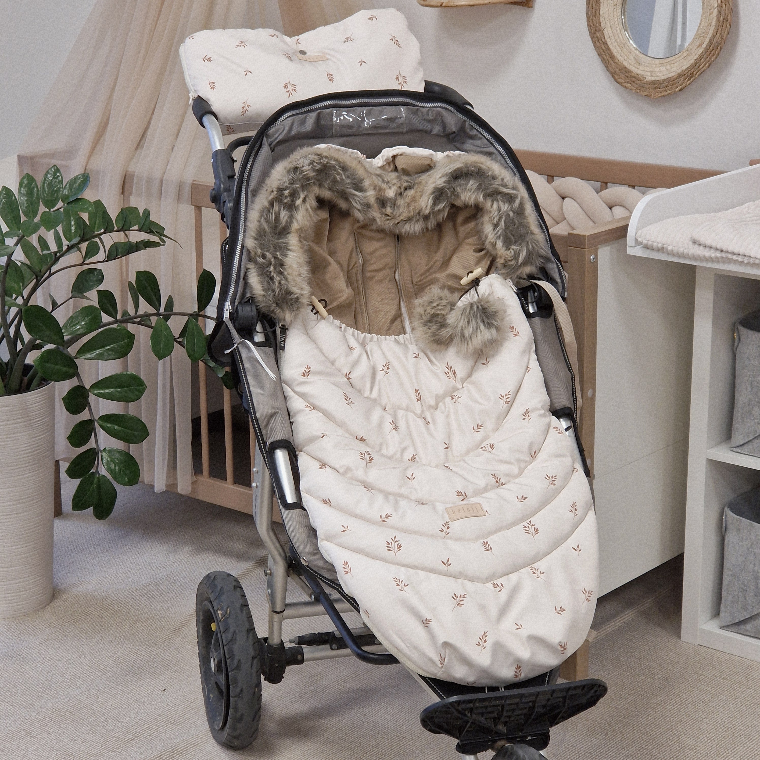 Winterfußsack inkl. Handmuff | Boho Twigs