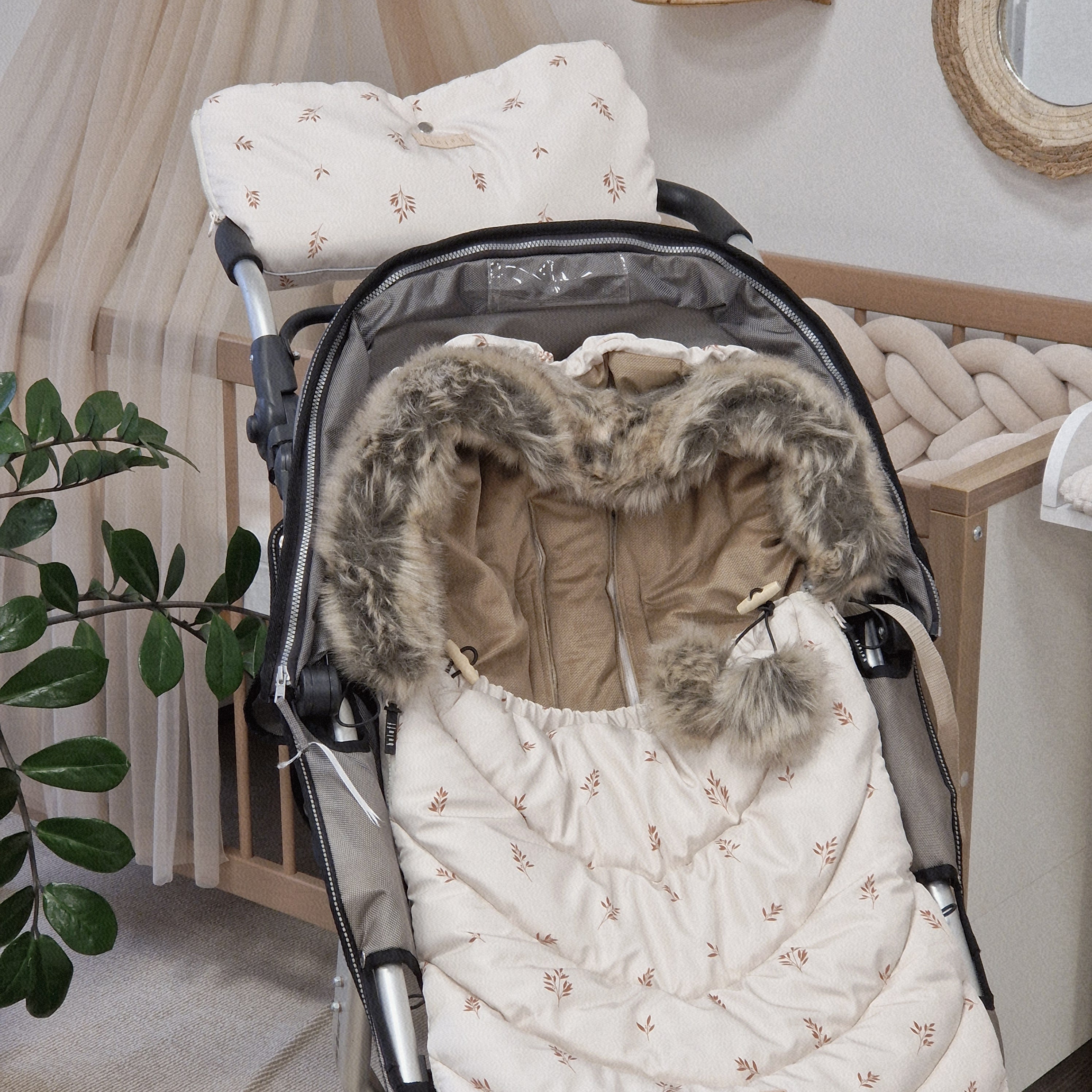 Winterfußsack inkl. Handmuff | Boho Twigs