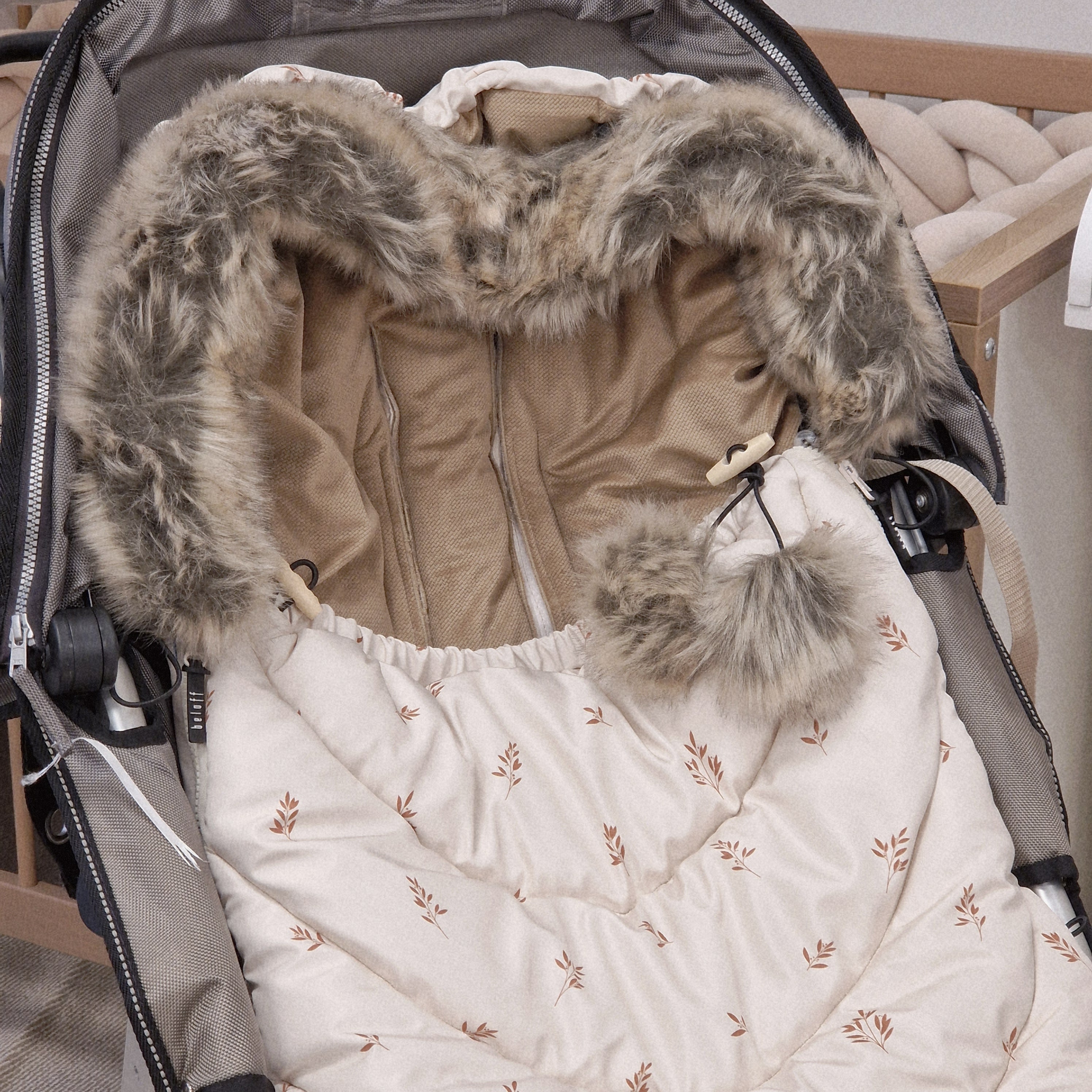 Winterfußsack inkl. Handmuff | Boho Twigs