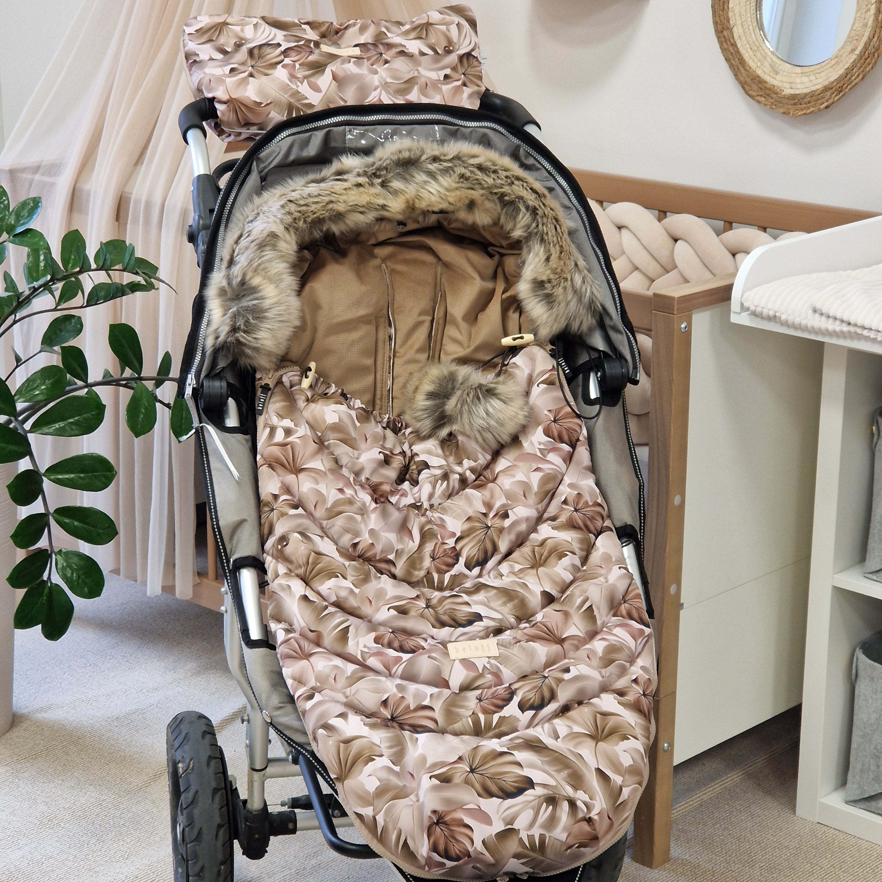 Winterfußsack inkl. Handmuff | Boho Jungle