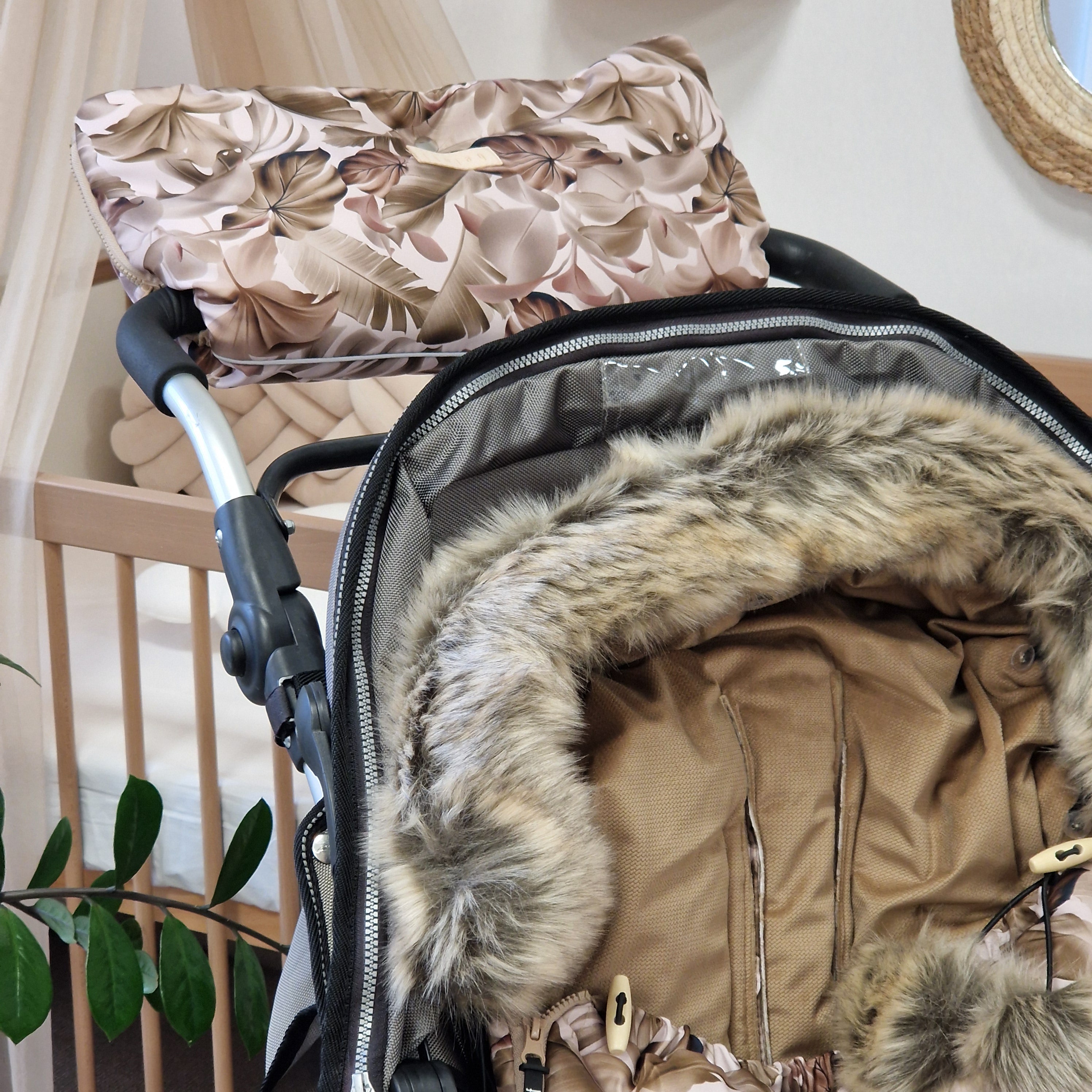 Winterfußsack inkl. Handmuff | Boho Jungle