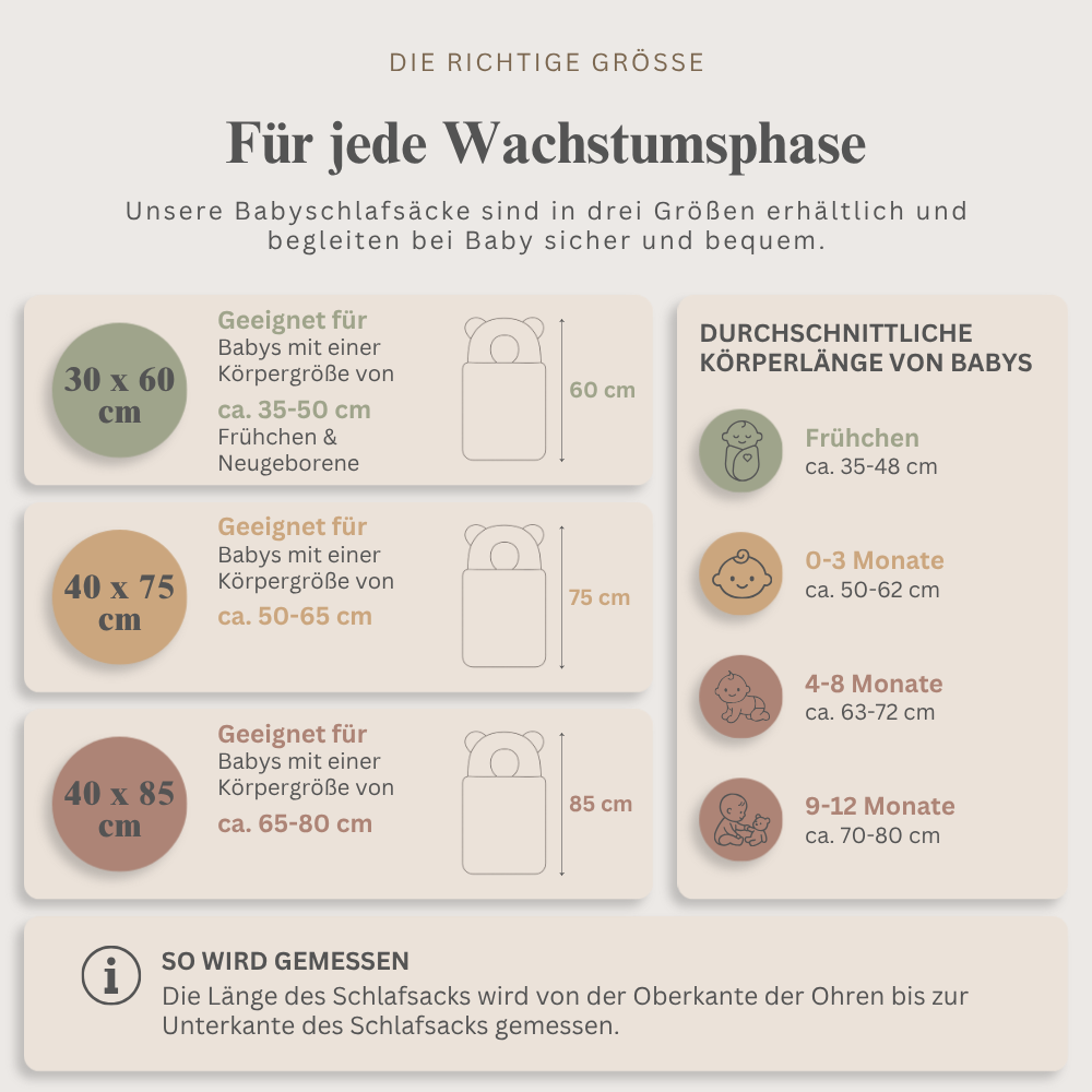 Premium Babyschlafsack RETRO ROMANTIC mit Rüschen & beige Spitze | Baumwolle