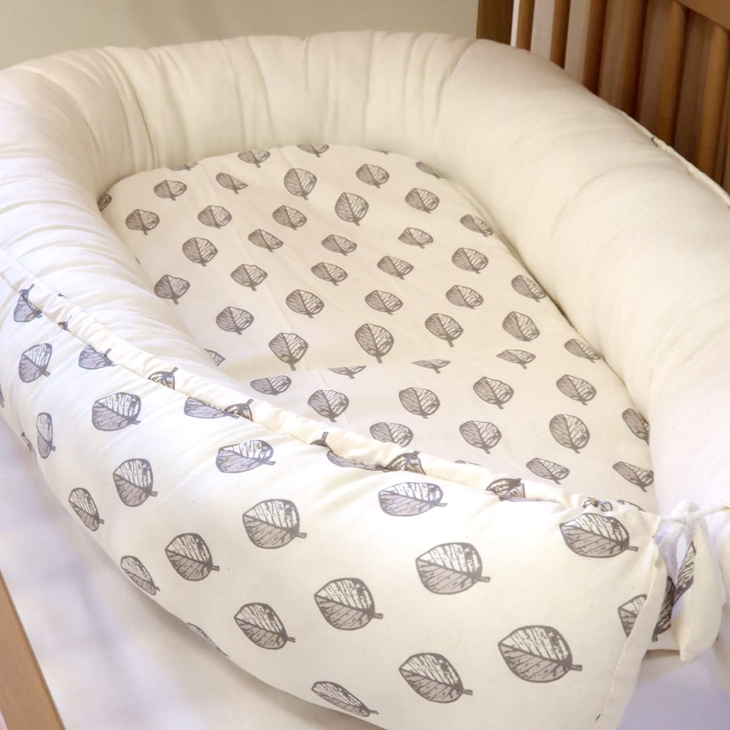 Babynest | ORGANISCHE BIO-BAUMWOLLE | Blätter