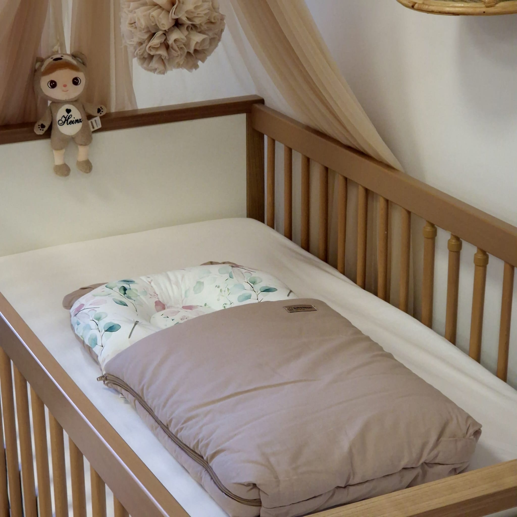 Babyschlafsack mit Bärenohren | Premium Baumwolle