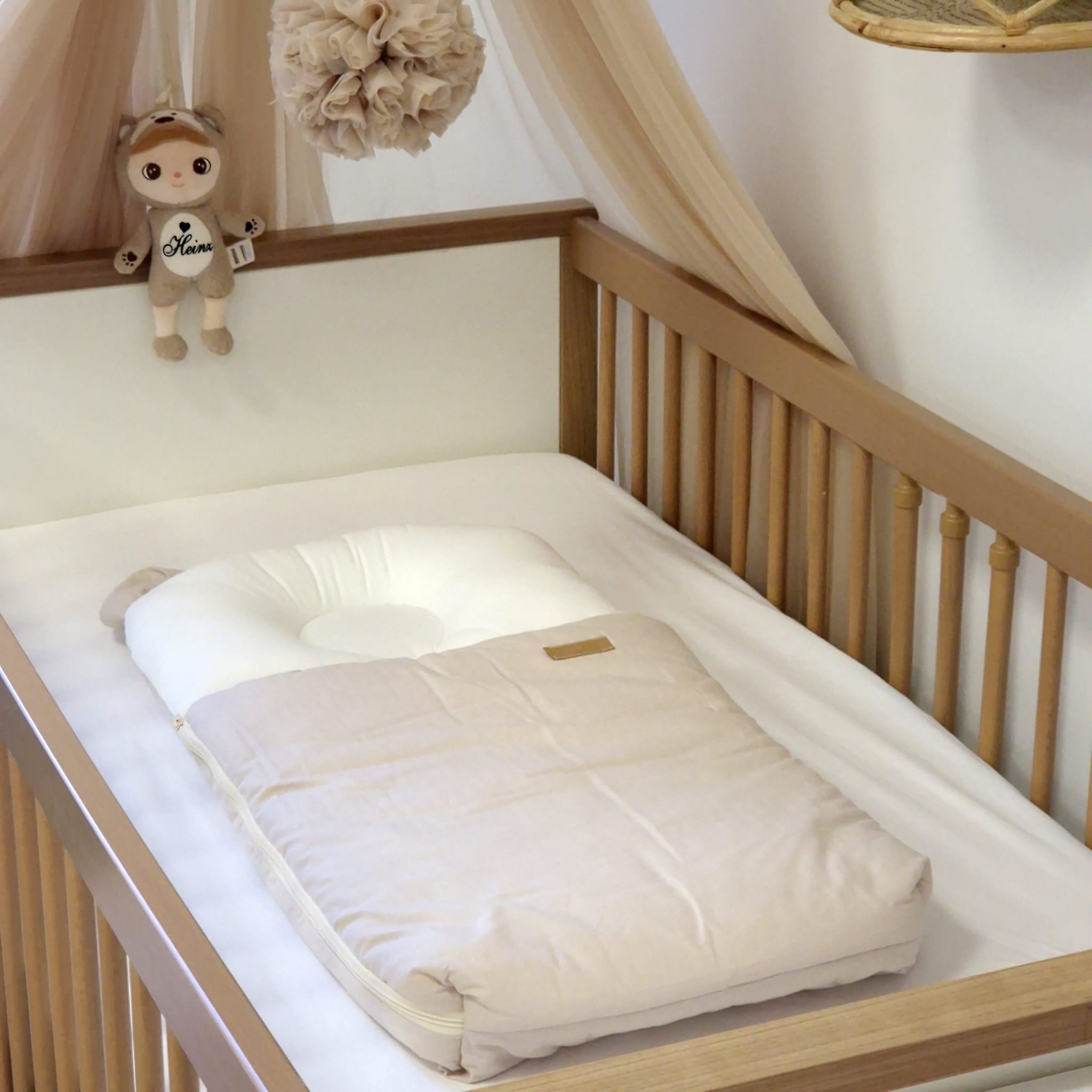 Babyschlafsack mit Bärenohren | Baumwolle