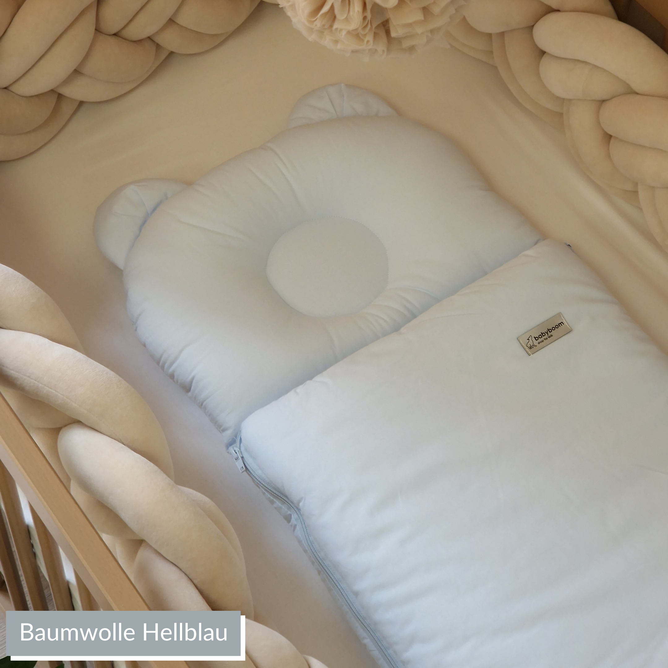 Babyschlafsack mit Bärenohren | Baumwolle