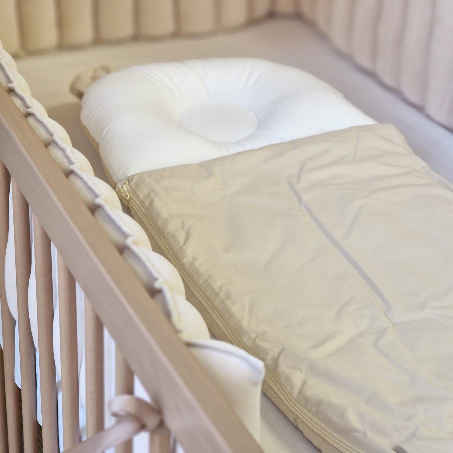 Babyschlafsack mit Bärenohren | Baumwolle