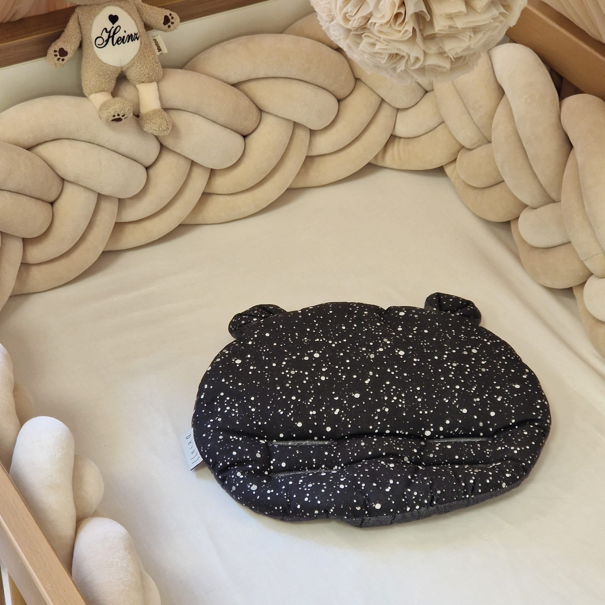 Bärenkissen für Sitzauflagen | Baumwolle & Samt | "Kleckse"