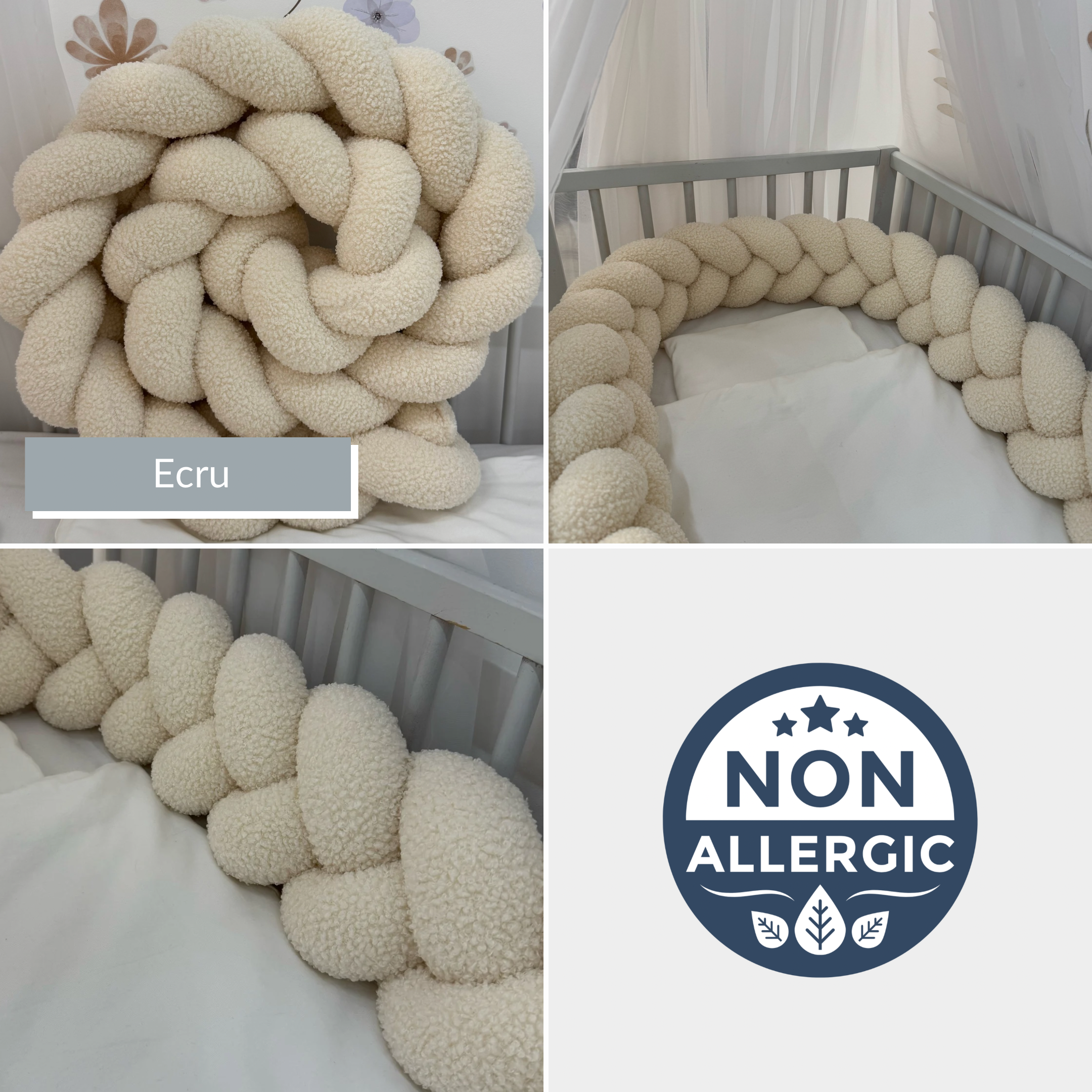 Bettschlange MIDI | Teddy-Stoff