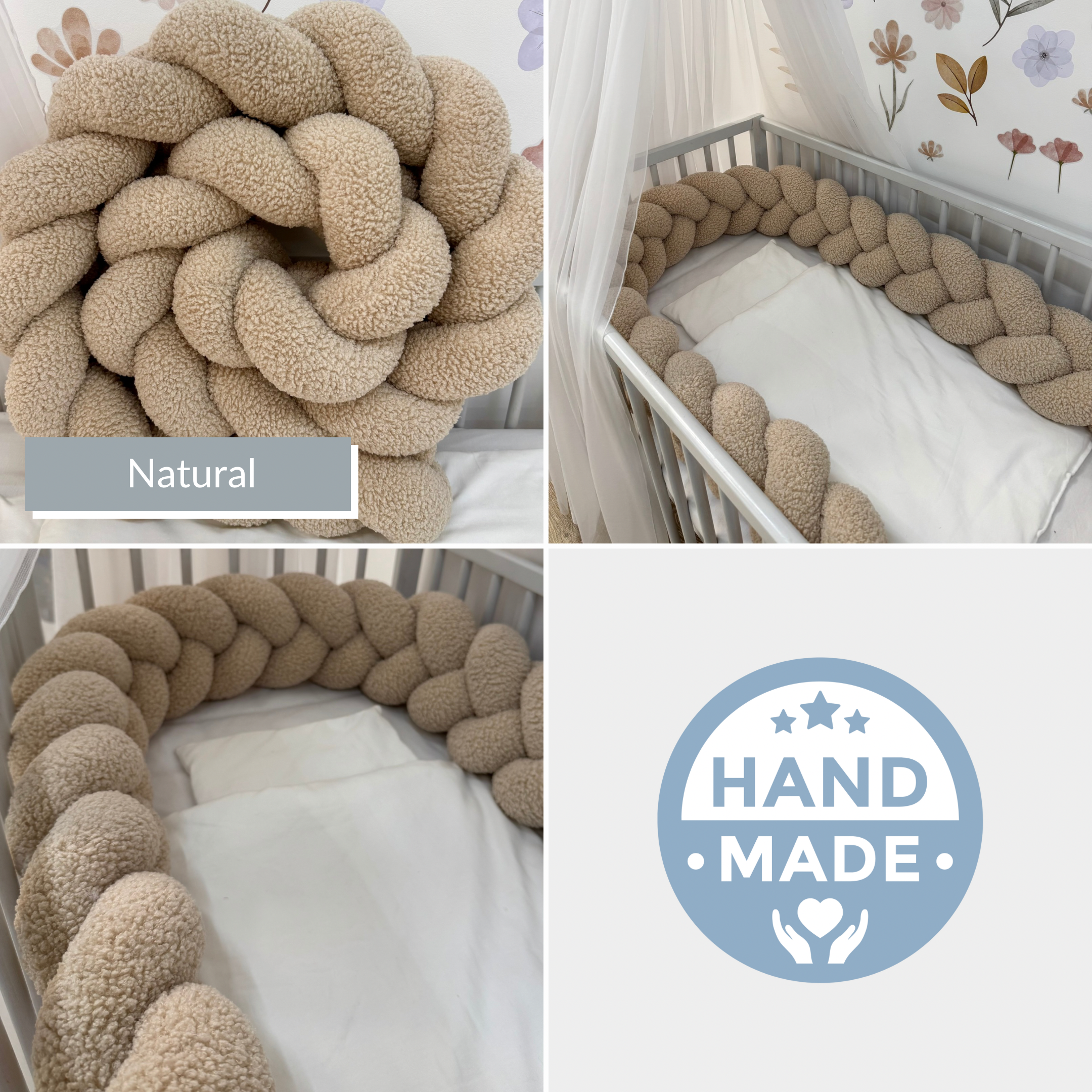 Bettschlange MIDI | Teddy-Stoff