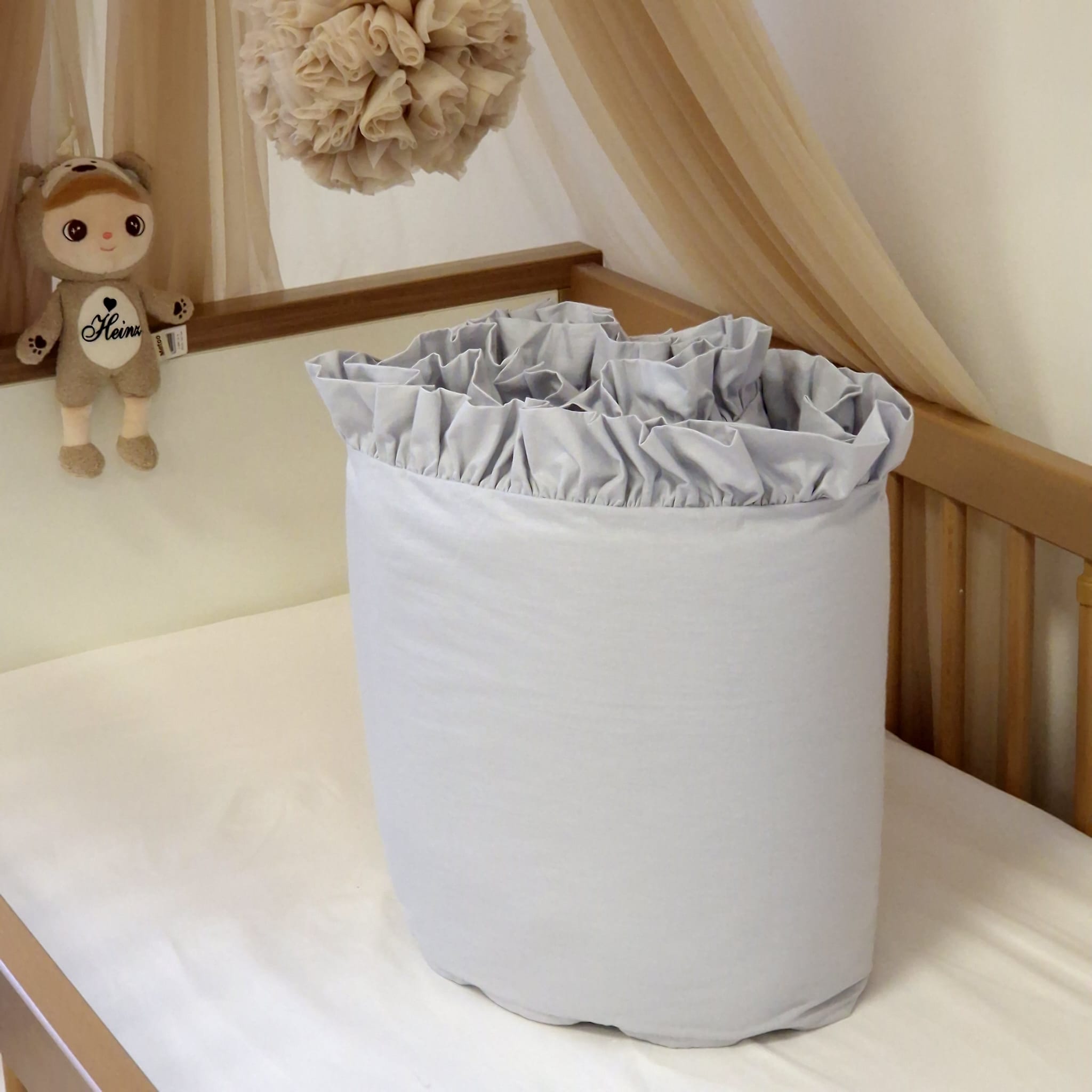 Bettumrandung mit Rüschen | Baumwolle