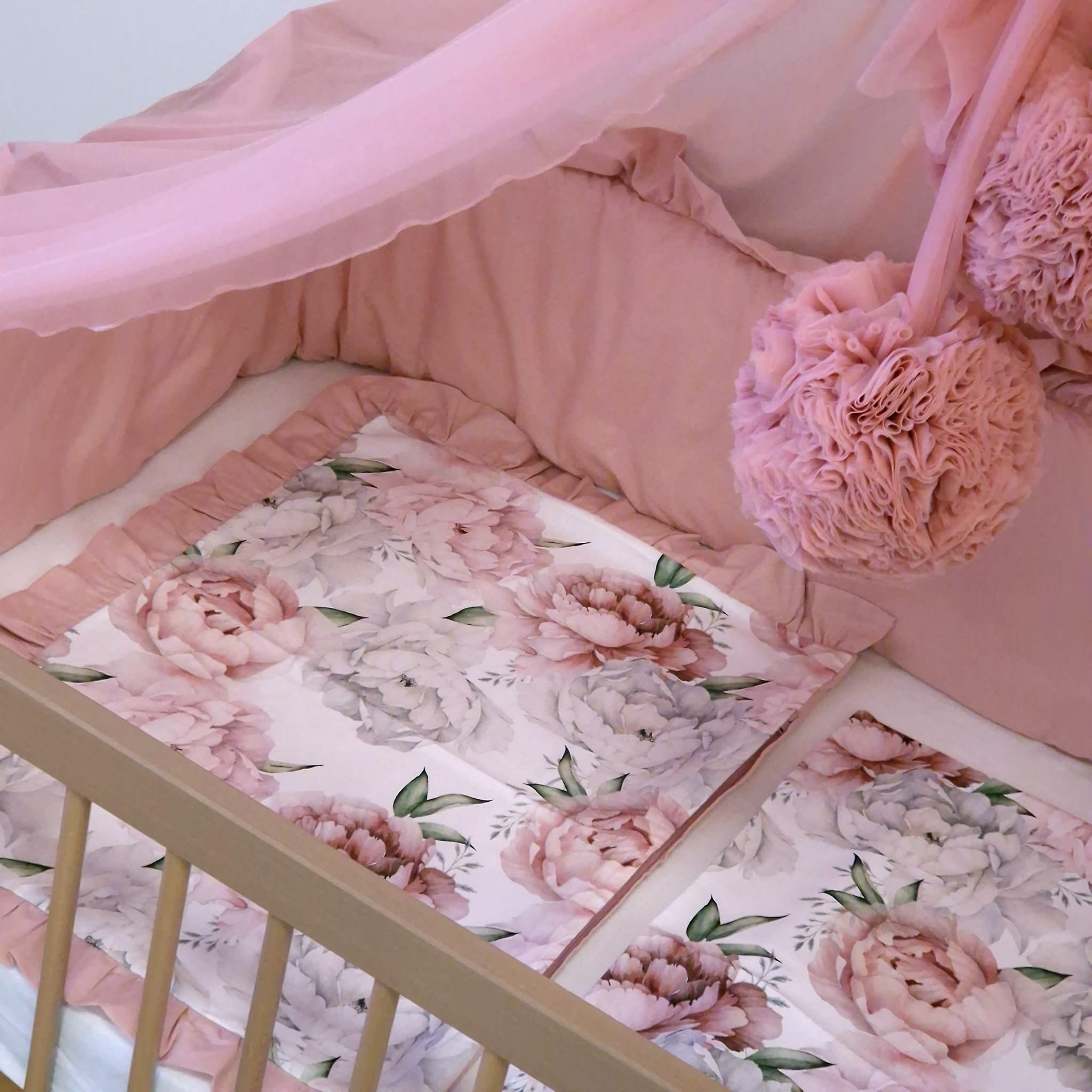 Bettwäsche mit Rüschen | Premium Baumwolle