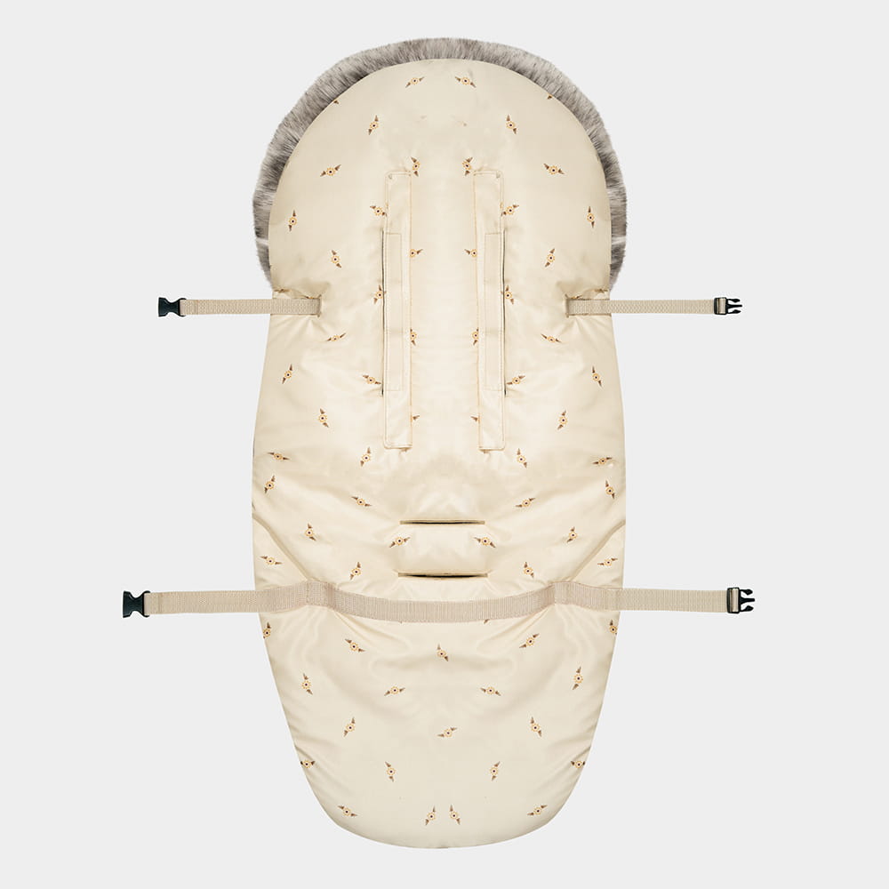 Winterfußsack inkl. Handmuff | Boho Flowers