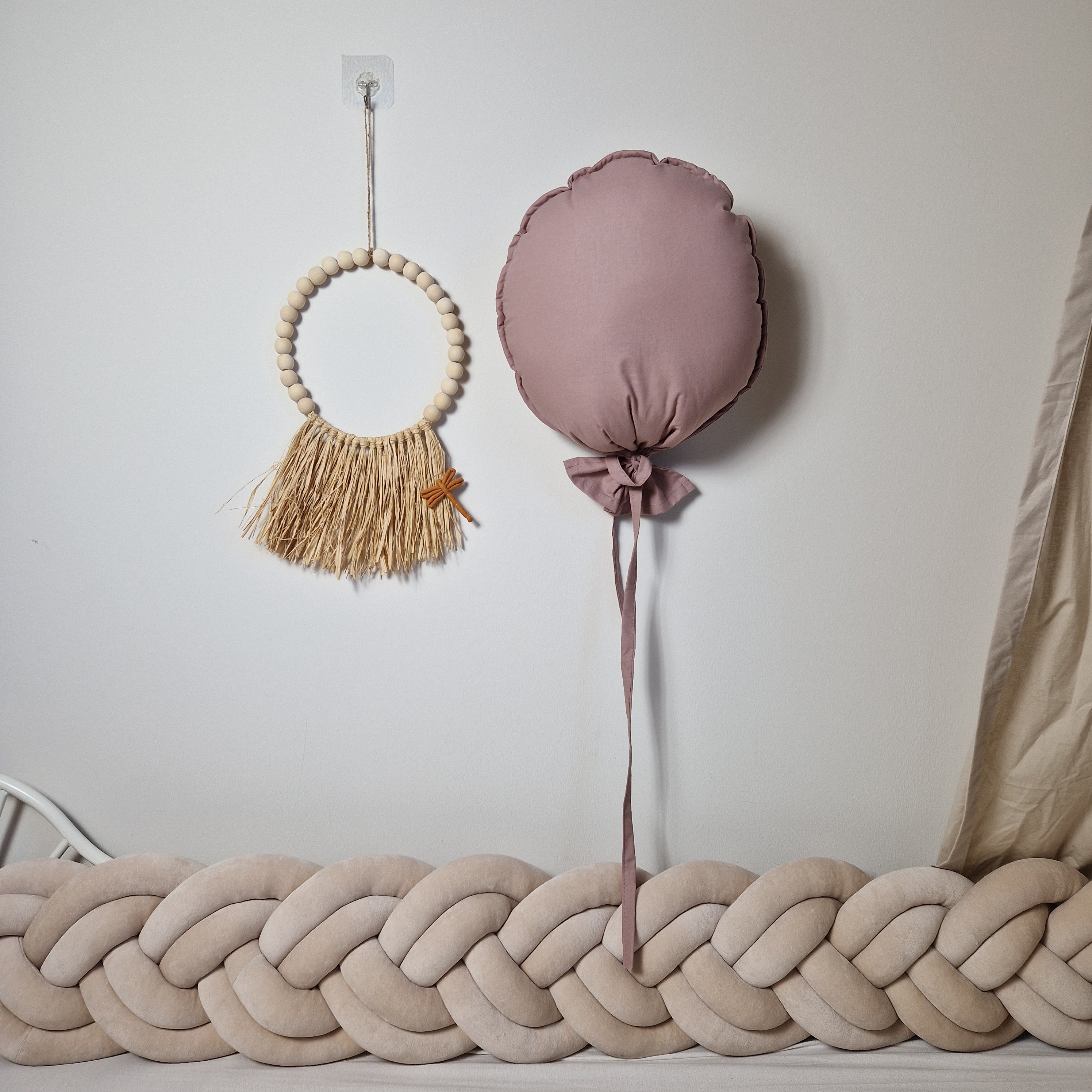 Dekokissen „Luftballon“ | Baumwolle | Altrosa