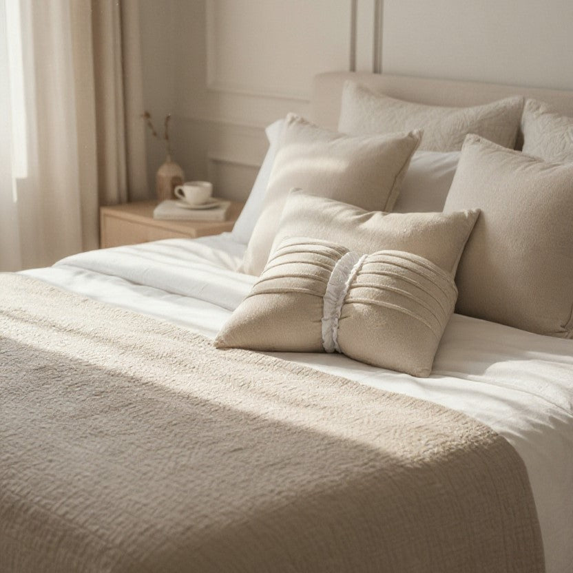 Dekokissen mit Mannschette