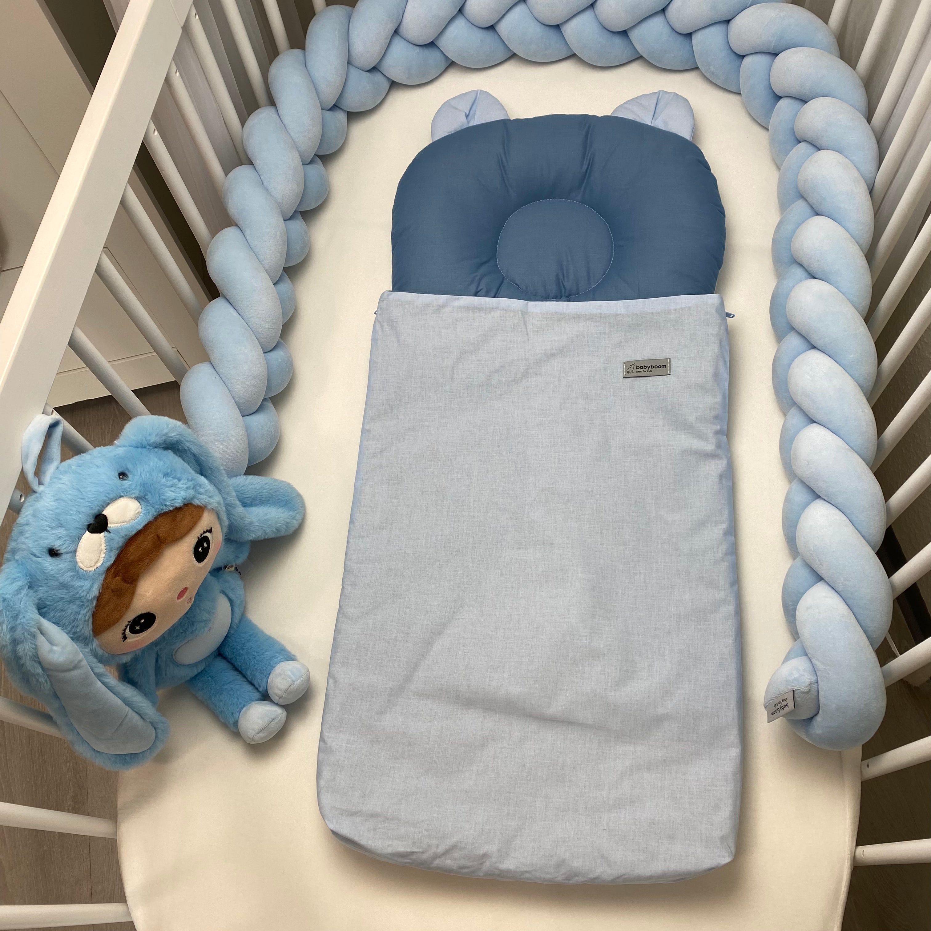 Babyschlafsack mit Bärenohren | Baumwolle