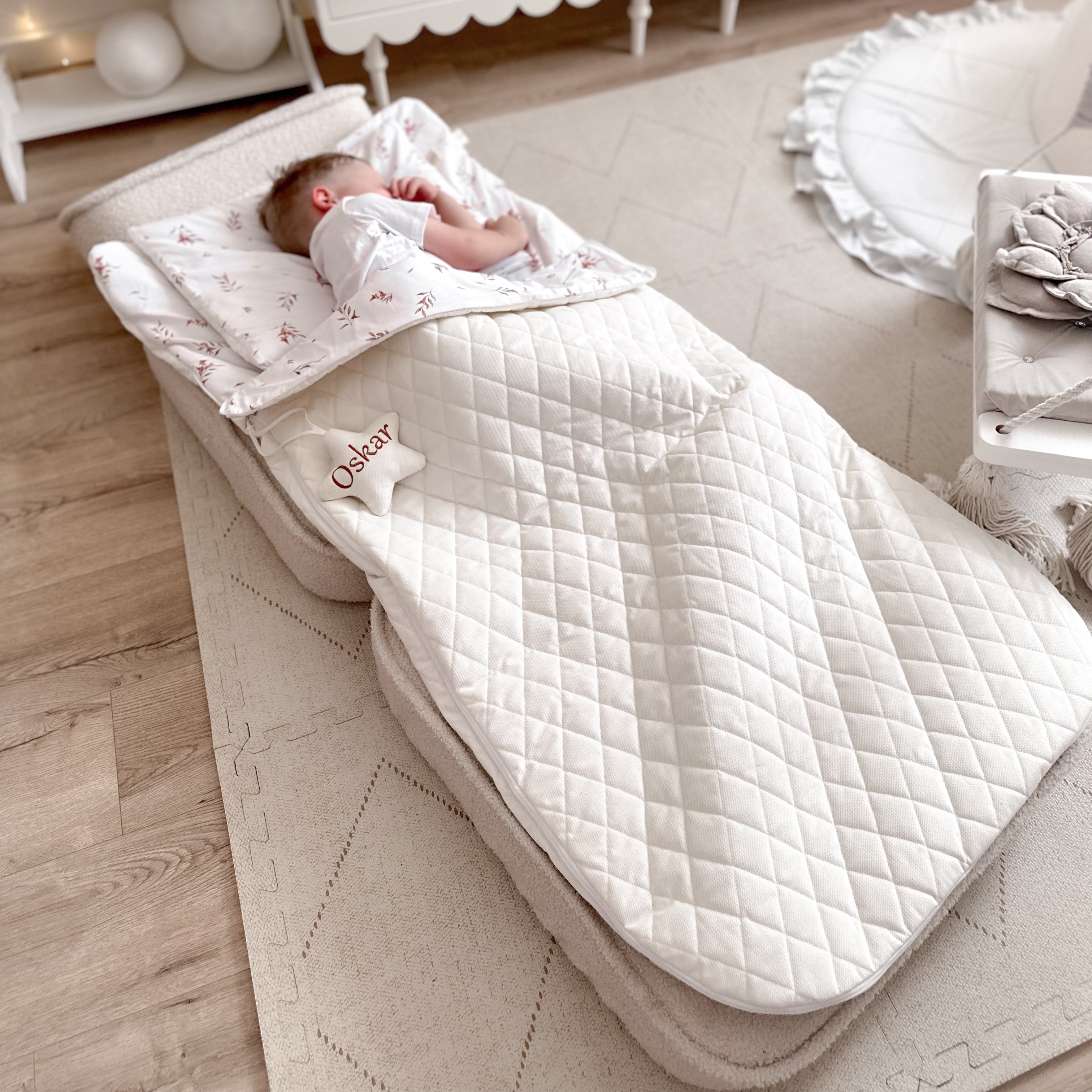 Luxus Kinderschlafsack Set "Gajka" | Premium Baumwolle & Samt