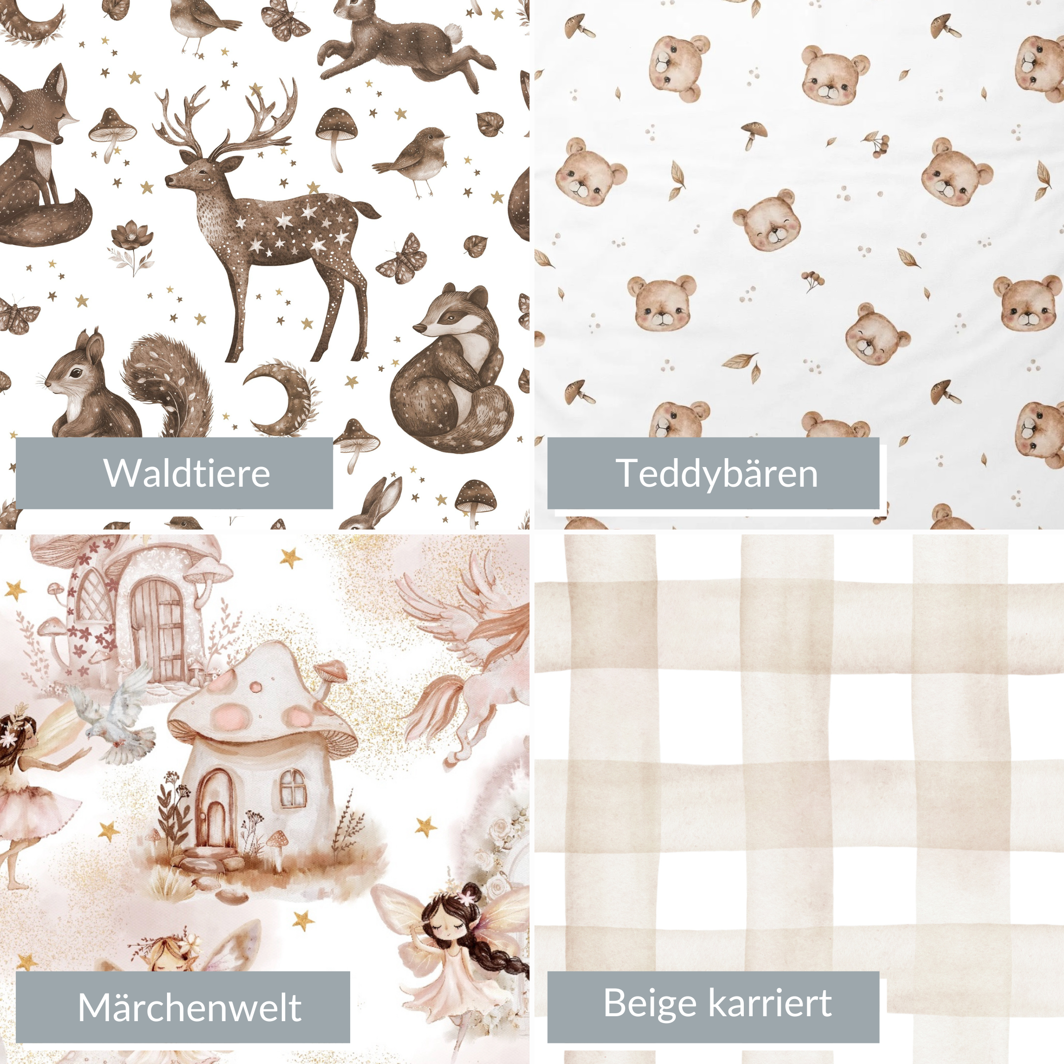 Personalisierte Bettwäsche mit Hasen-Ohren | Samt & Premium Baumwolle