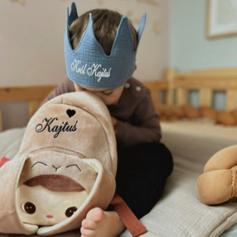 Geburtstagskrone | Musselin Dunkelblau