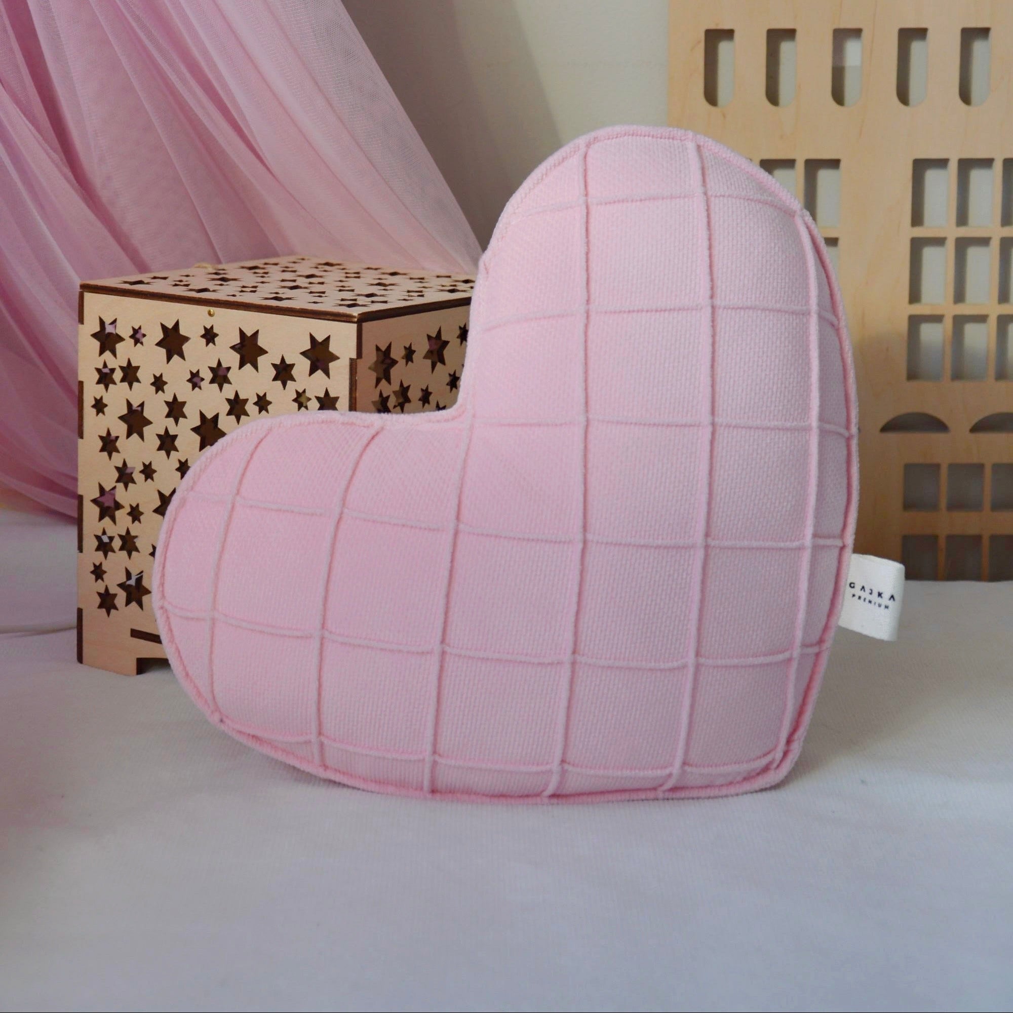 Dekokissen Herz gesteppt | Samt