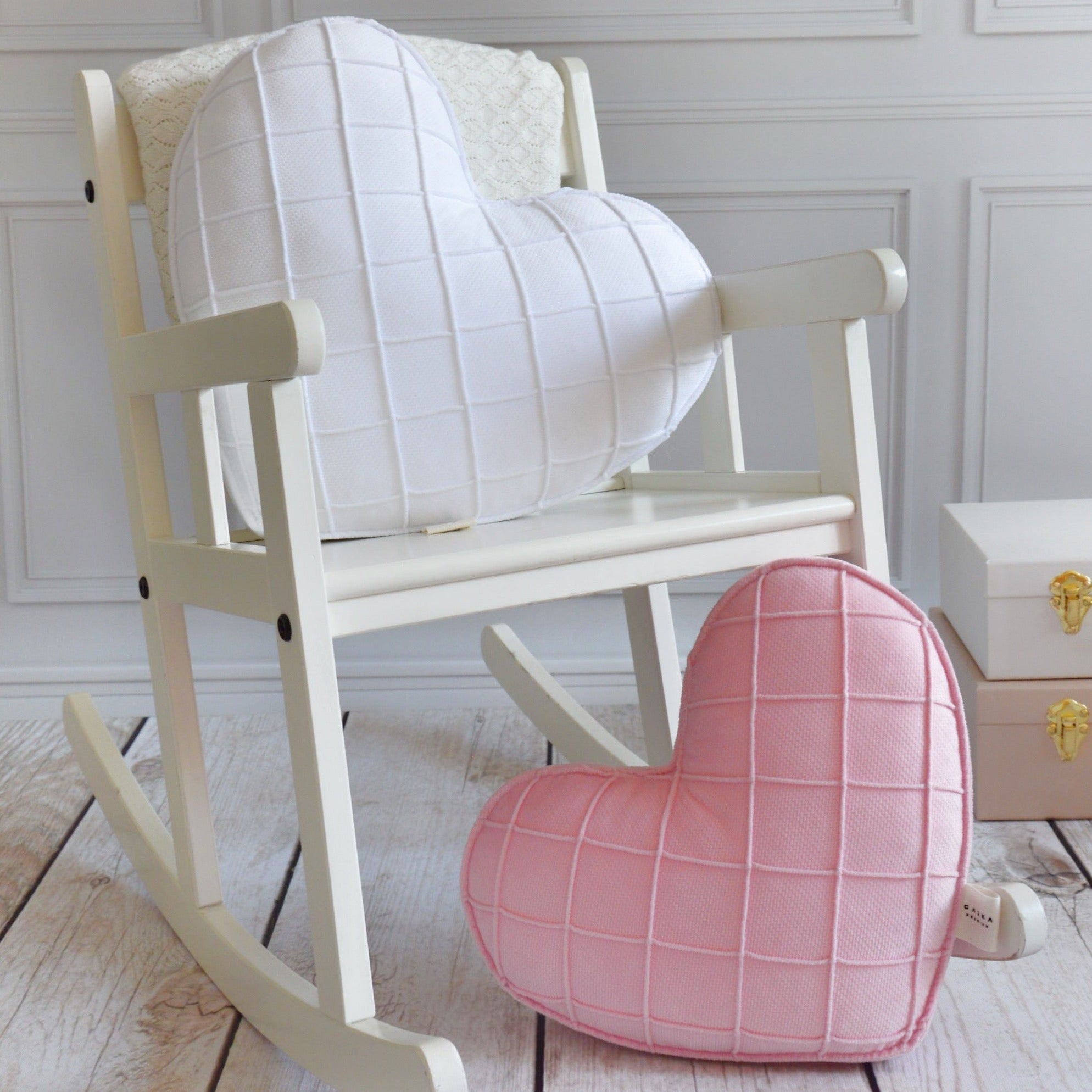 Dekokissen Herz gesteppt | Samt