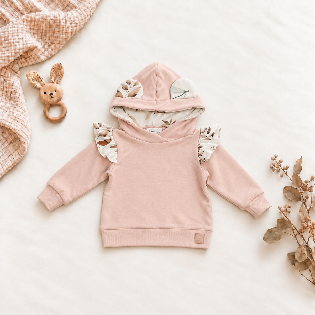 Hoodie Herbstblätter | Premium-Sweatstoff