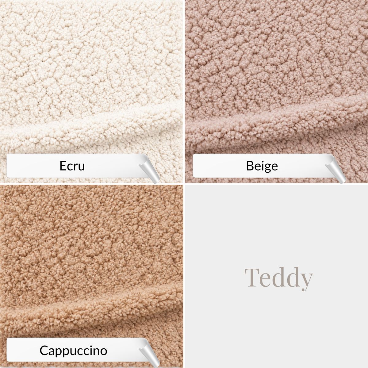 Schlafsack für den Kinderwagen | Velours & Teddy-Stoff