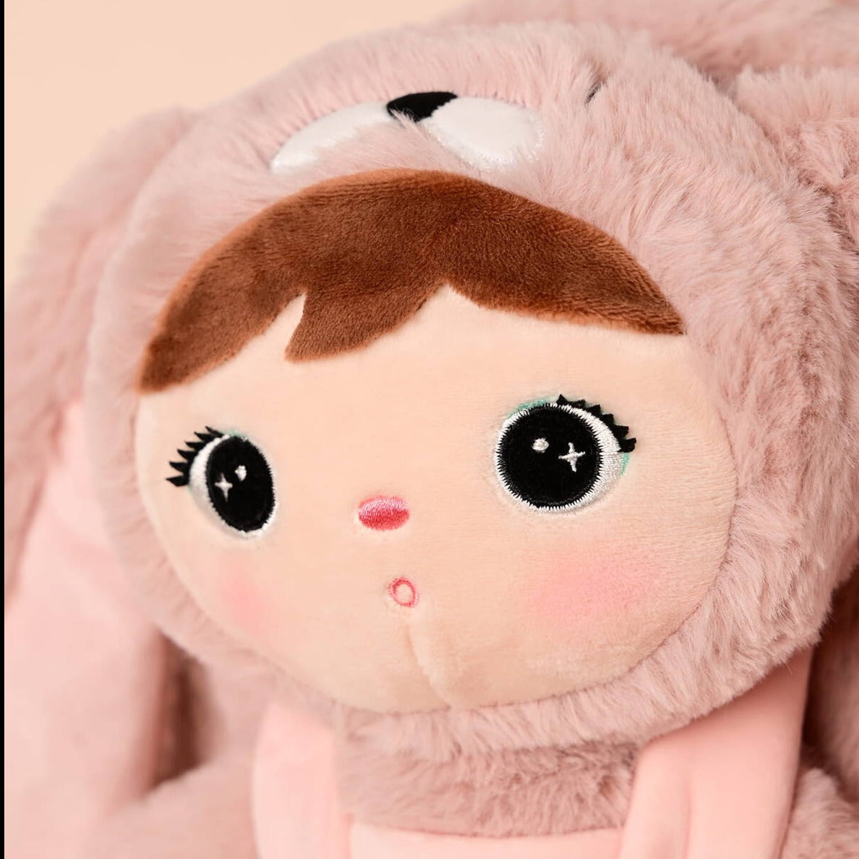 Personalisierter Stoff-Rucksack | Häschen Puder-Rosa