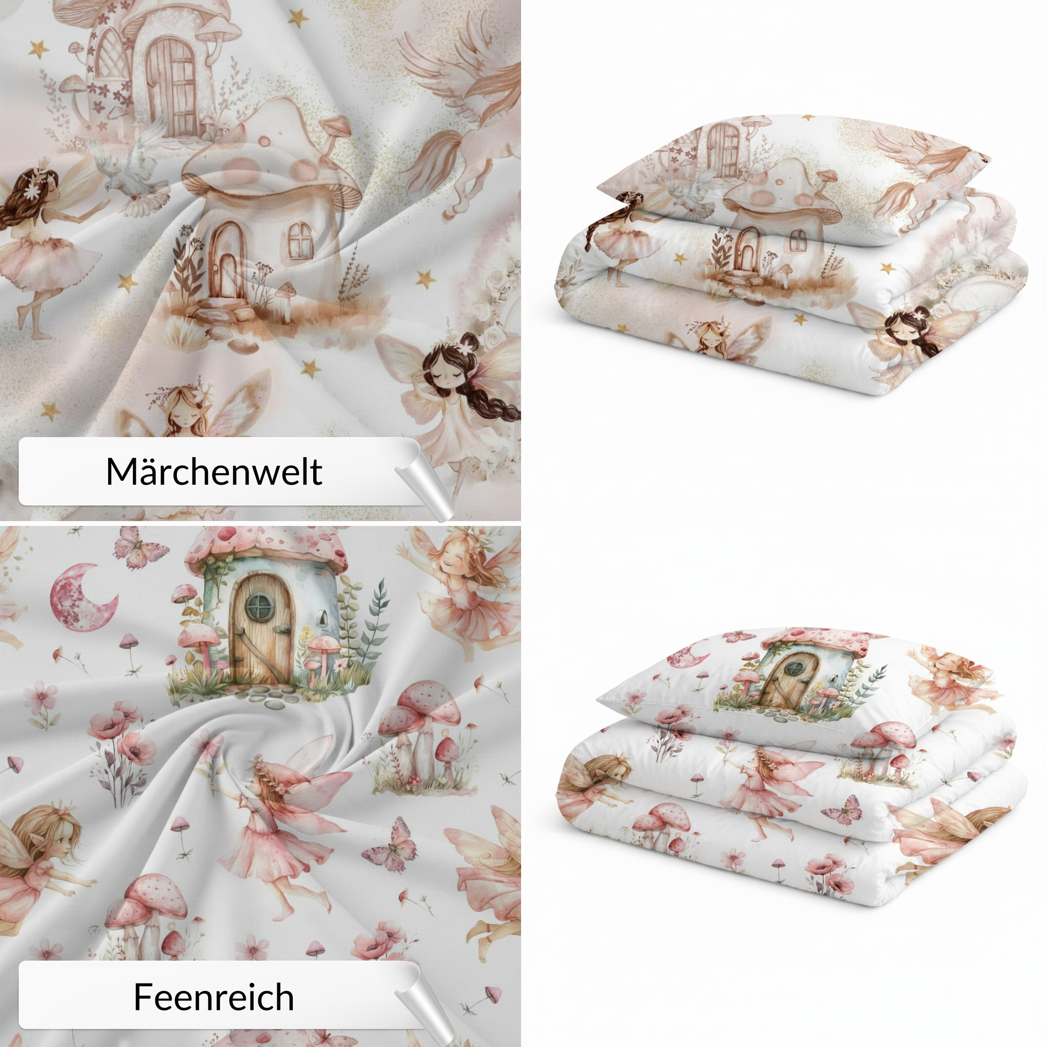 Kinderschlafsack Set | Premium Baumwolle & Samt