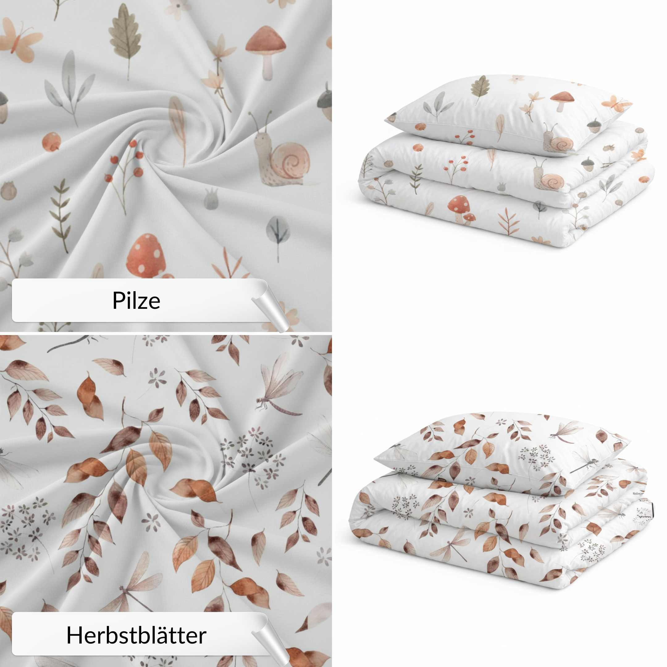 Kita-Set aus Decke & Kissenbezug inkl. Wechselbeutel & Tasche | Premium Baumwolle & Samt