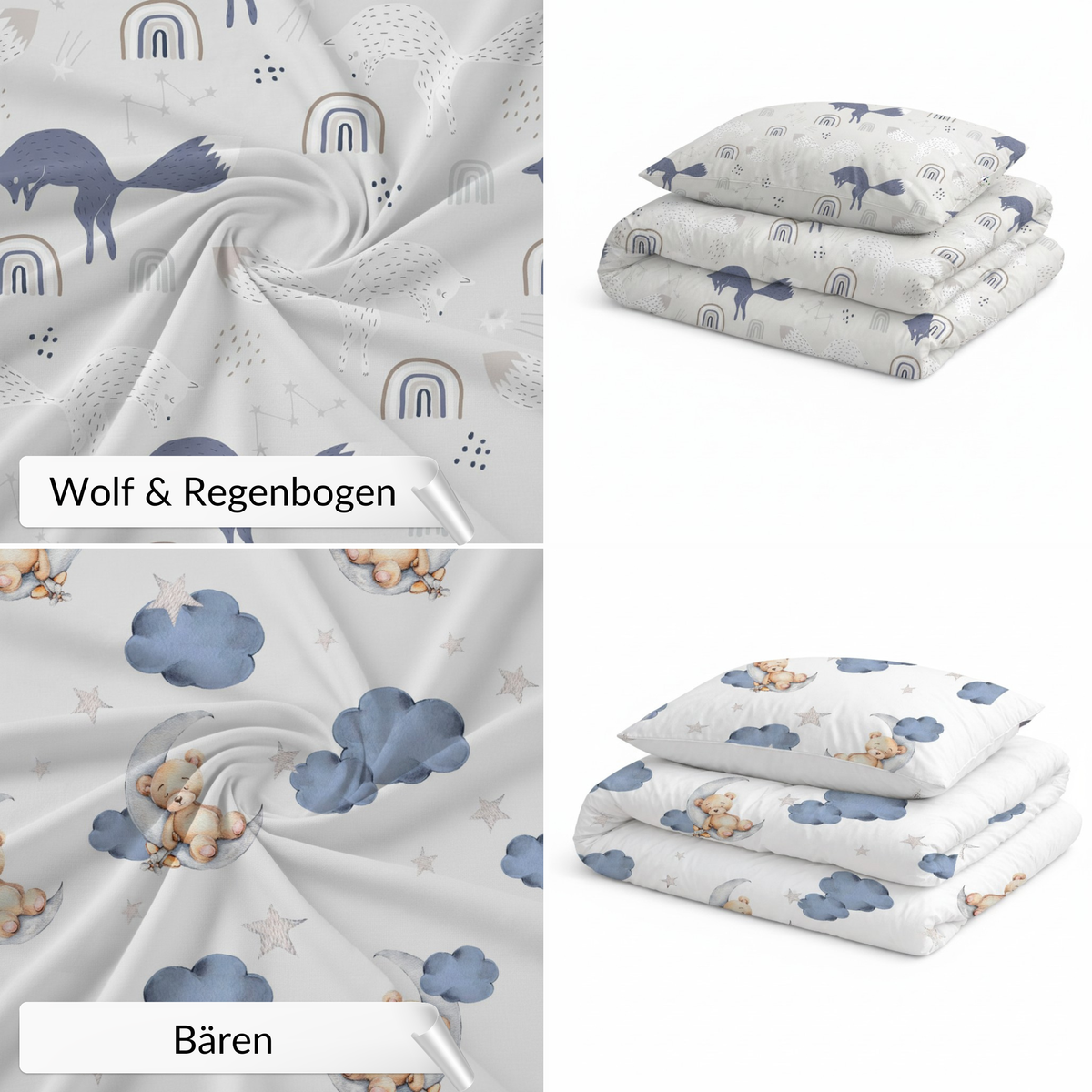 Herzkissen mit Rüschen | Premium Baumwolle