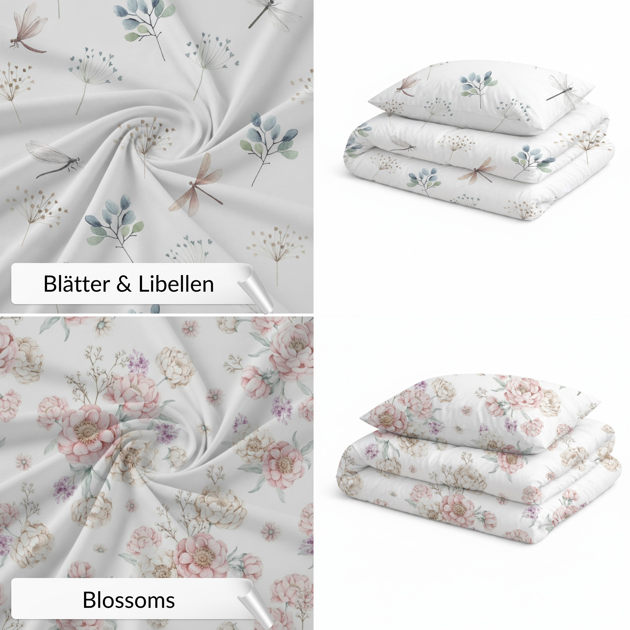 Kita-Set aus Decke & Kissenbezug inkl. Wechselbeutel & Tasche | Premium Baumwolle & Samt