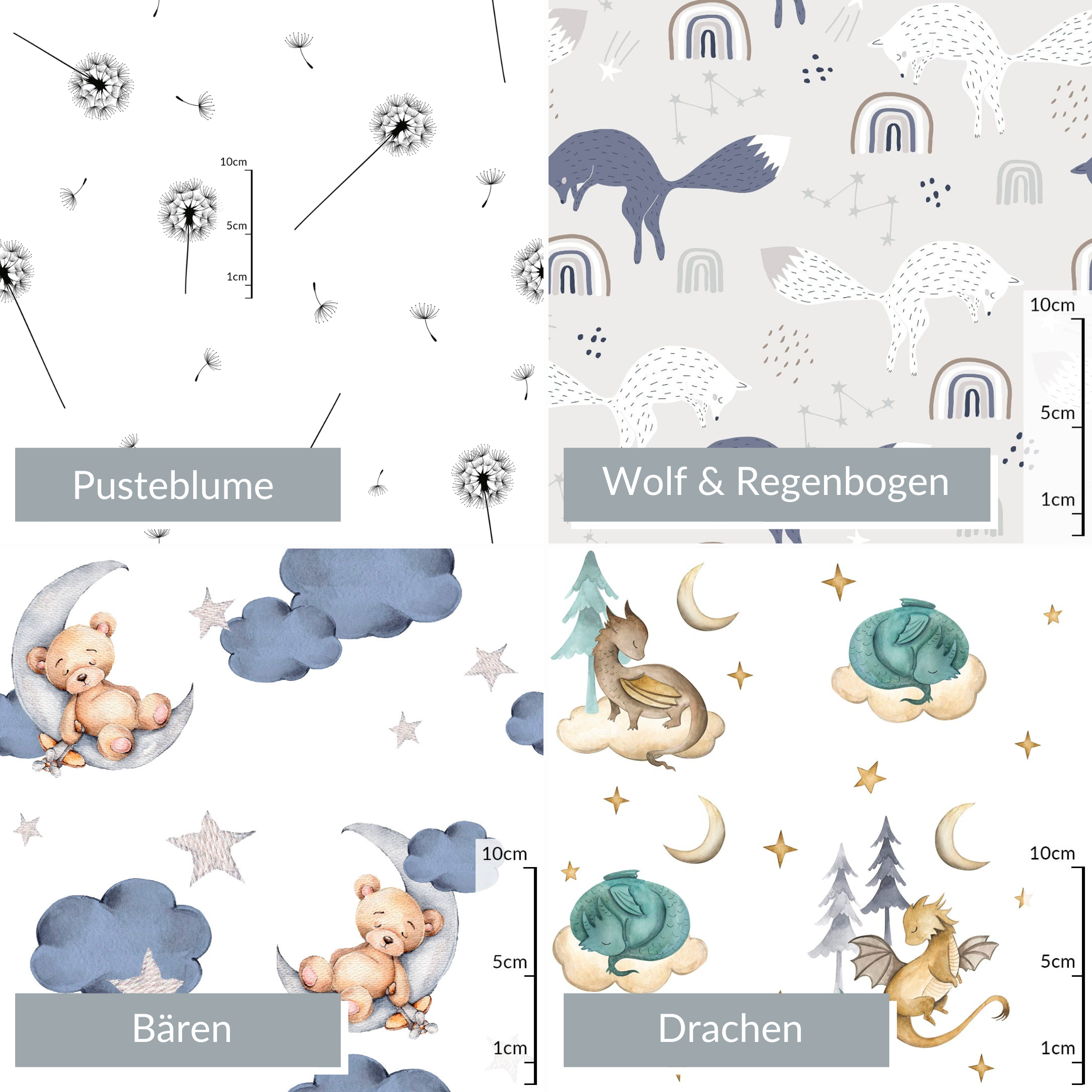 Flacher Schlafsack mit Bärenohren inkl. Tasche | Premium Baumwolle & Samt gesteppt