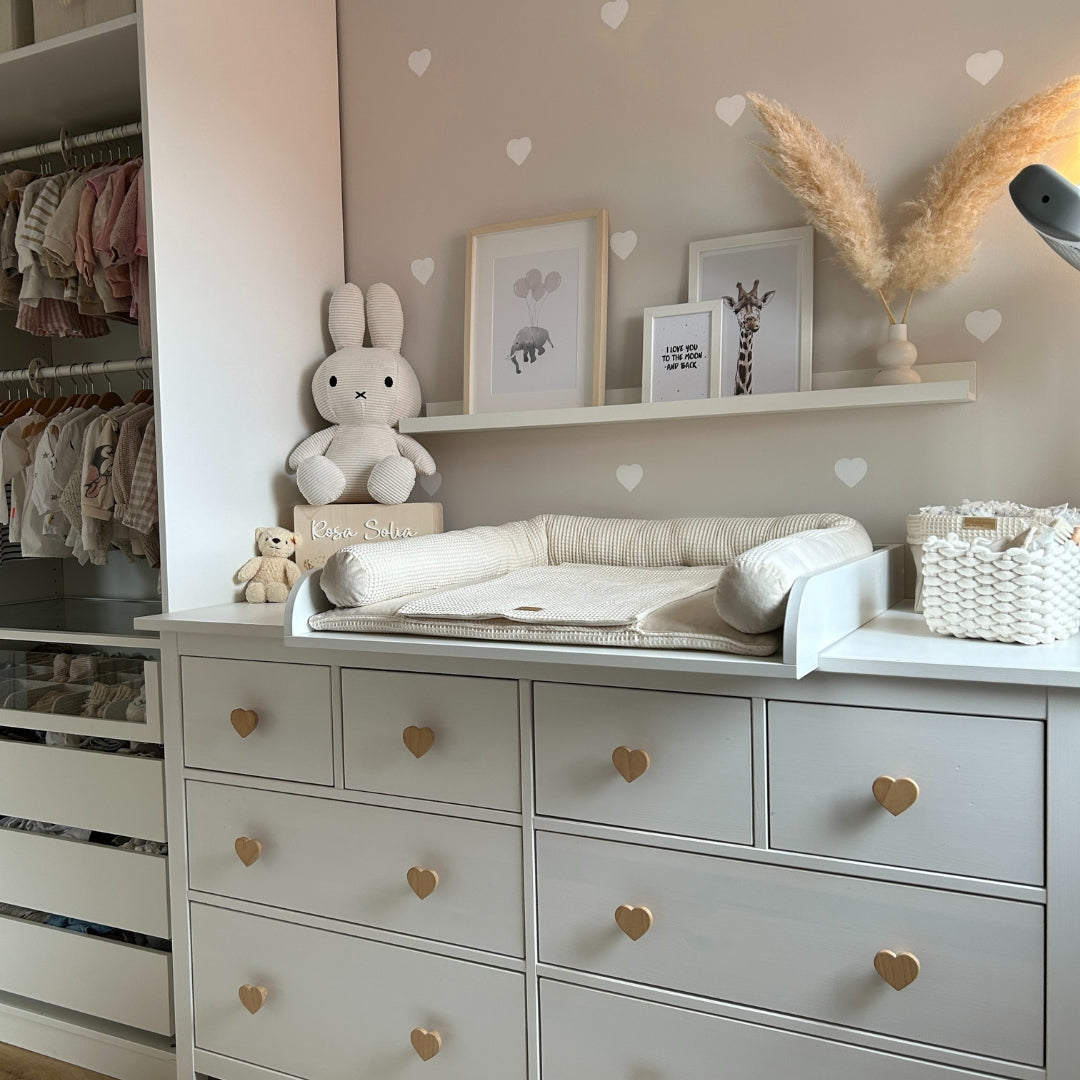 Wickelauflage ROYAL | Waffelpique & Velours