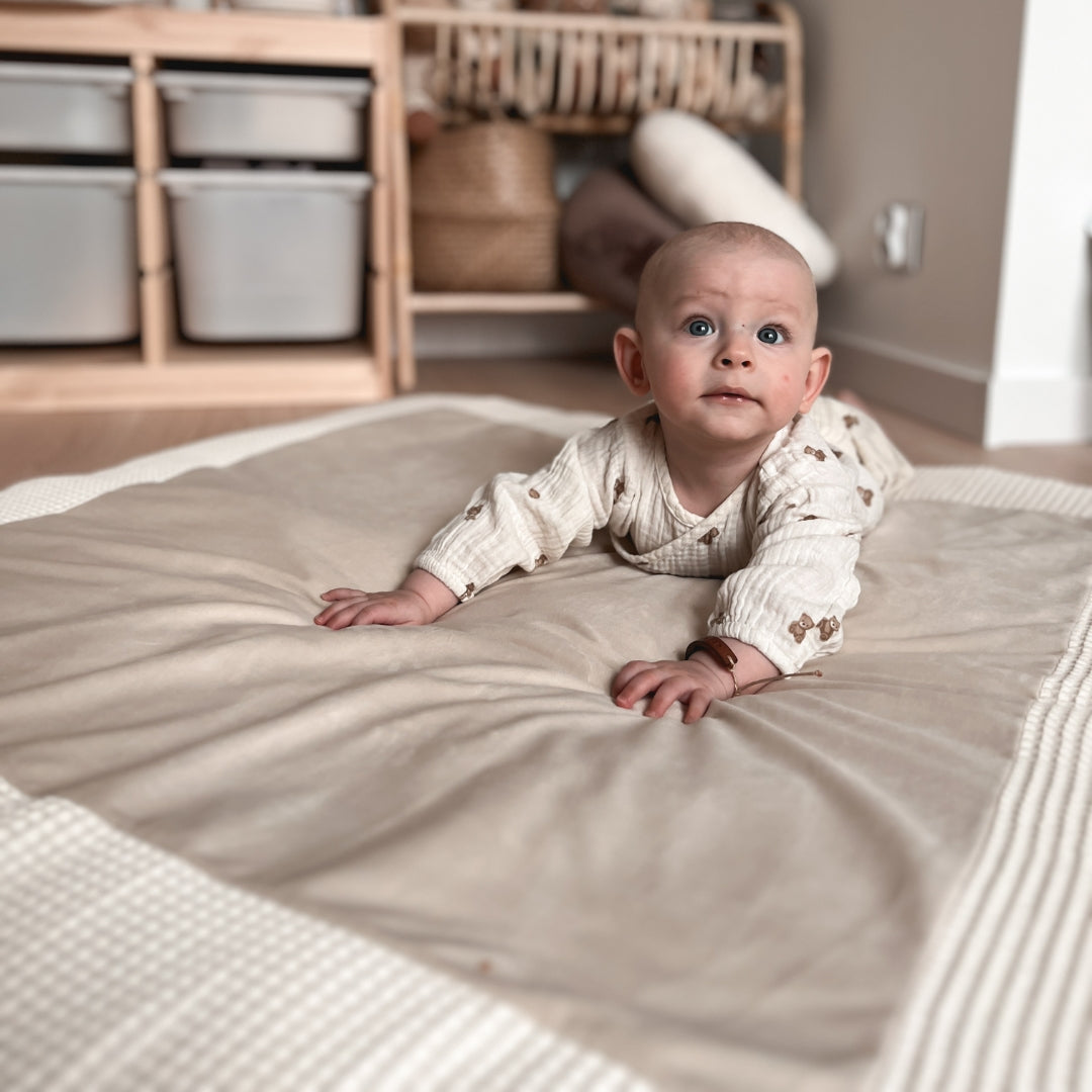 Krabbeldecke & Spielmatte ROYAL | Waffelpique & Velours