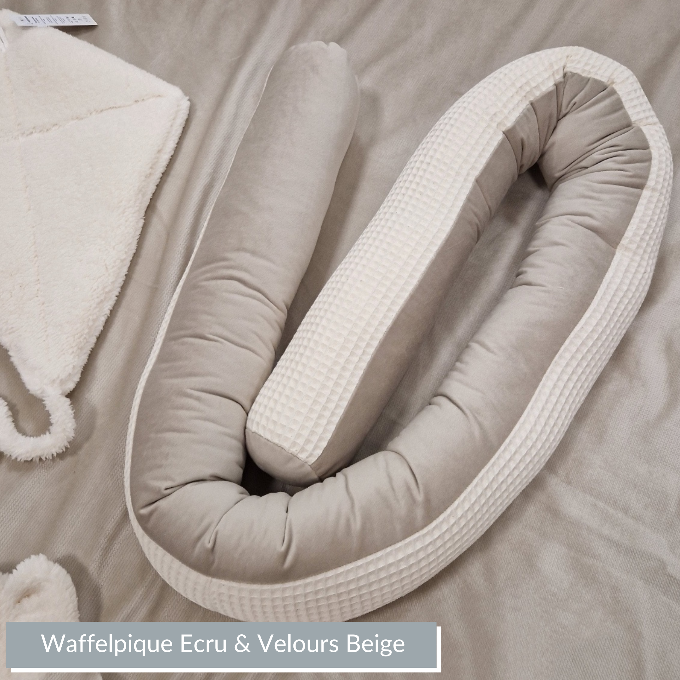Wickeltischumrandung | Bettumrandung ROYAL | Waffelpique & Velours
