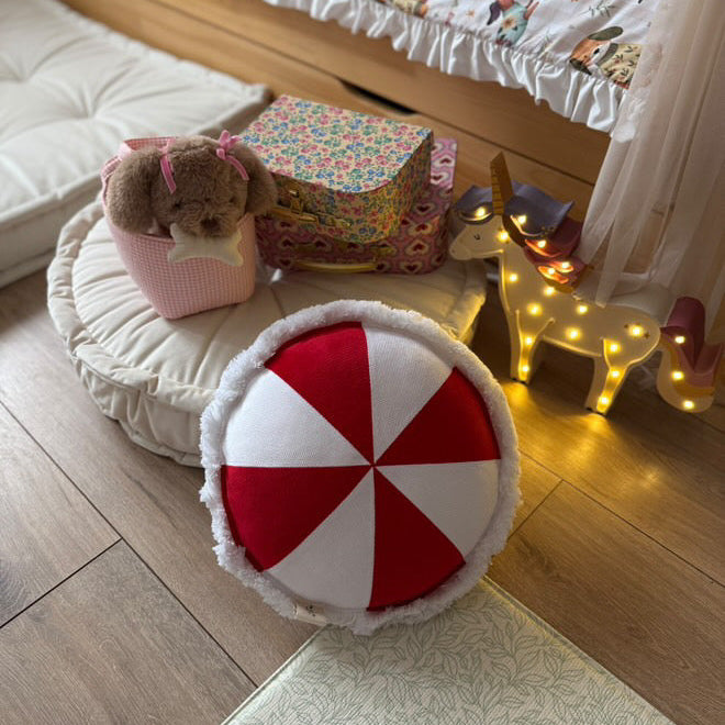 Weihnachtskissen rund