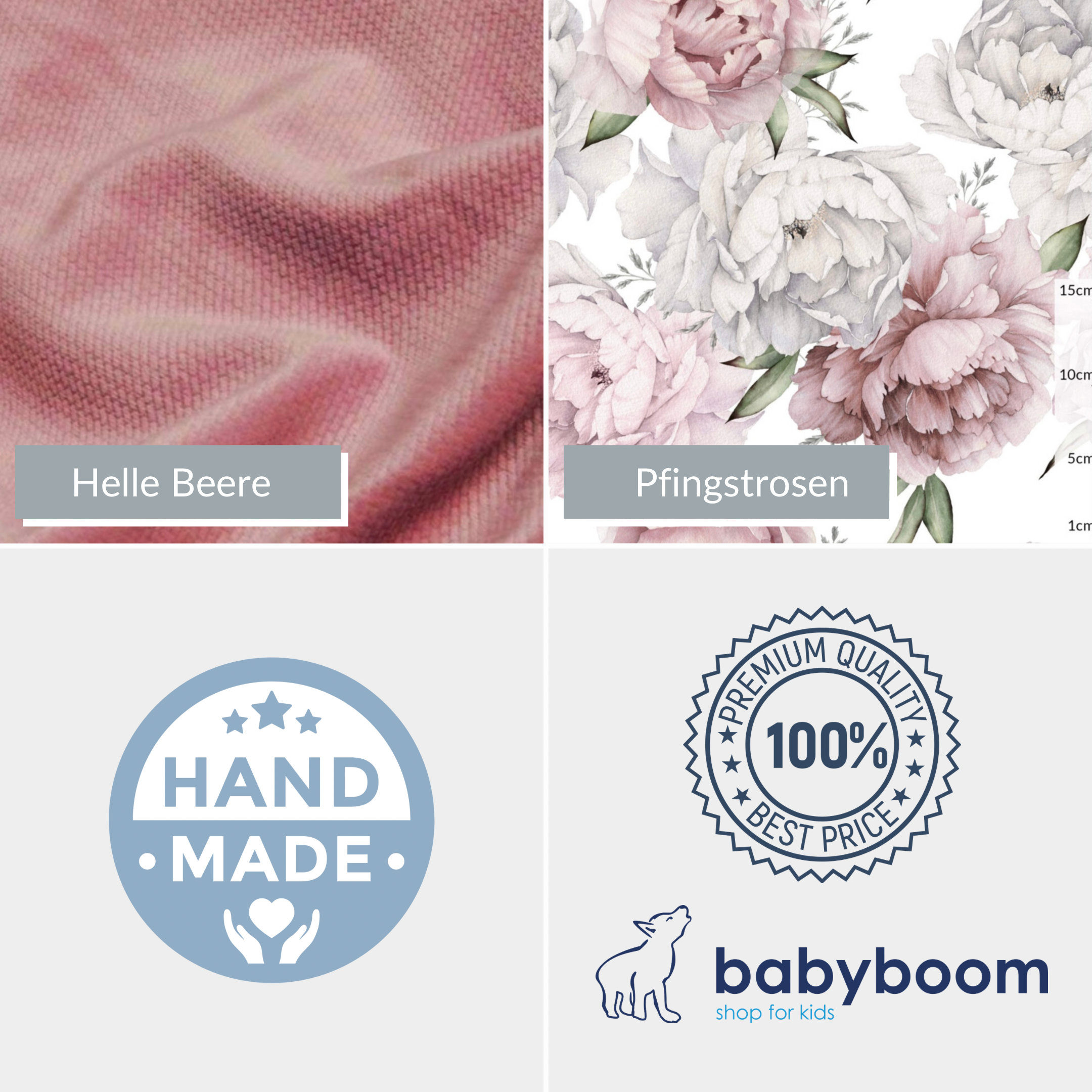 Handmuff ESKIMO | Pfingstrosen & Helle Beere