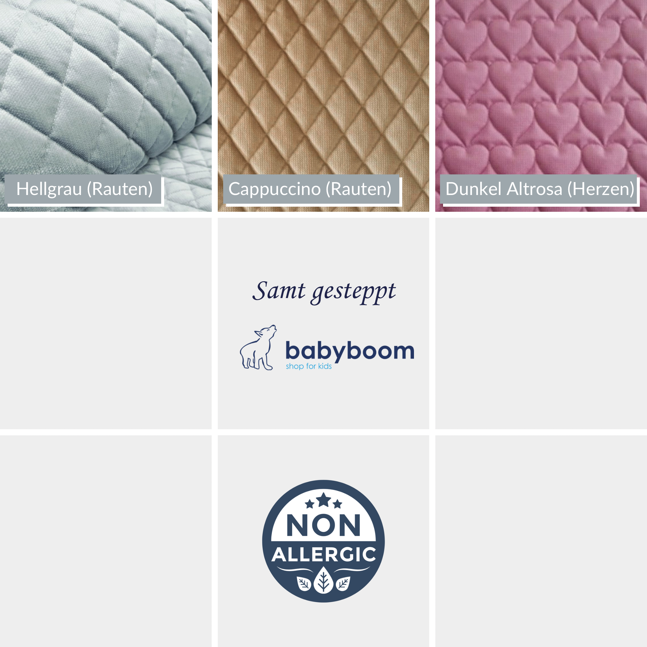 Premium Babynest | Premium Baumwolle & Samt