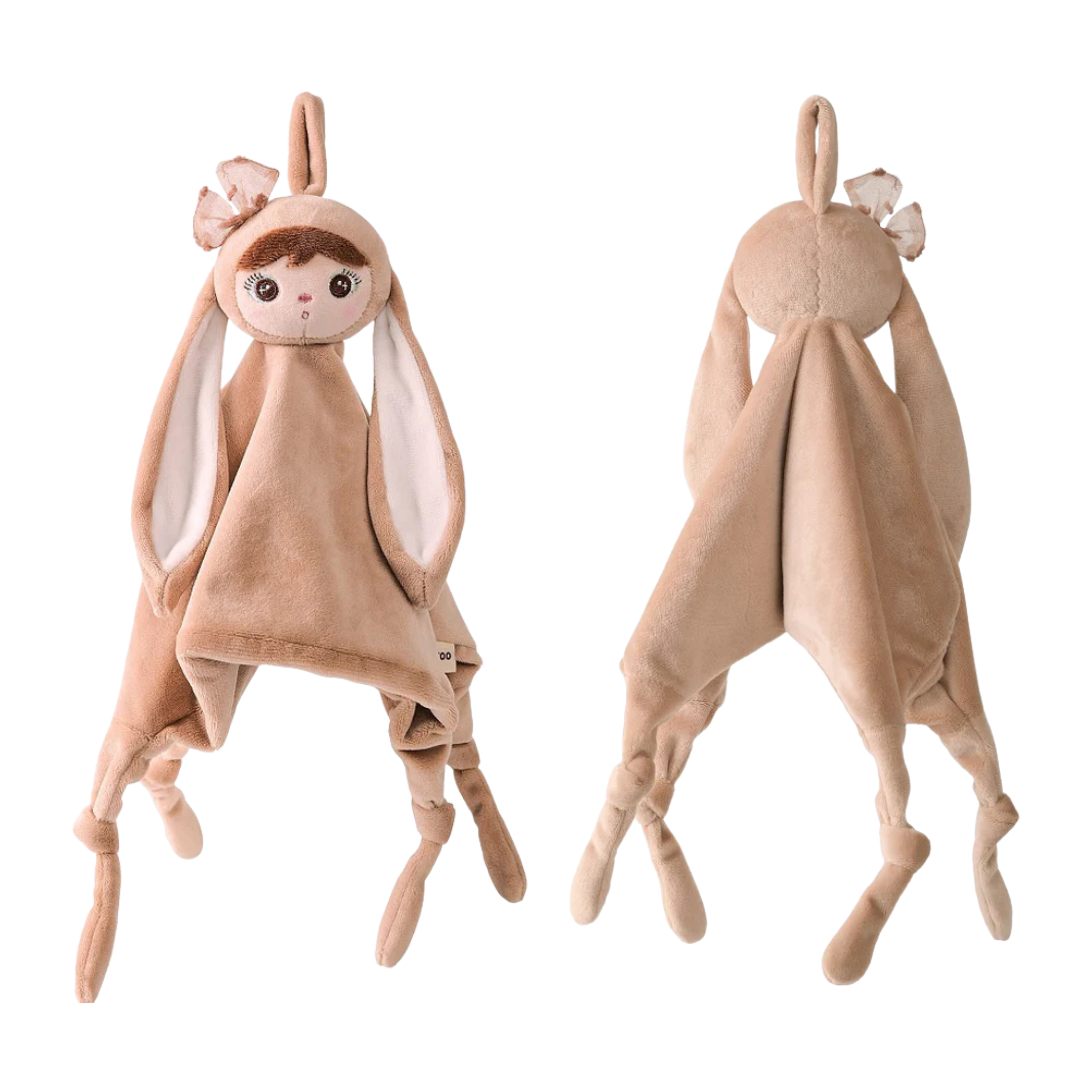 Schmusetuch "Cuddle" | Beige mit Schleife