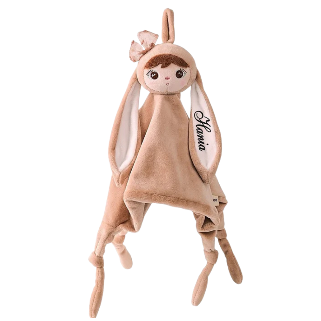 Schmusetuch "Cuddle" | Beige mit Schleife