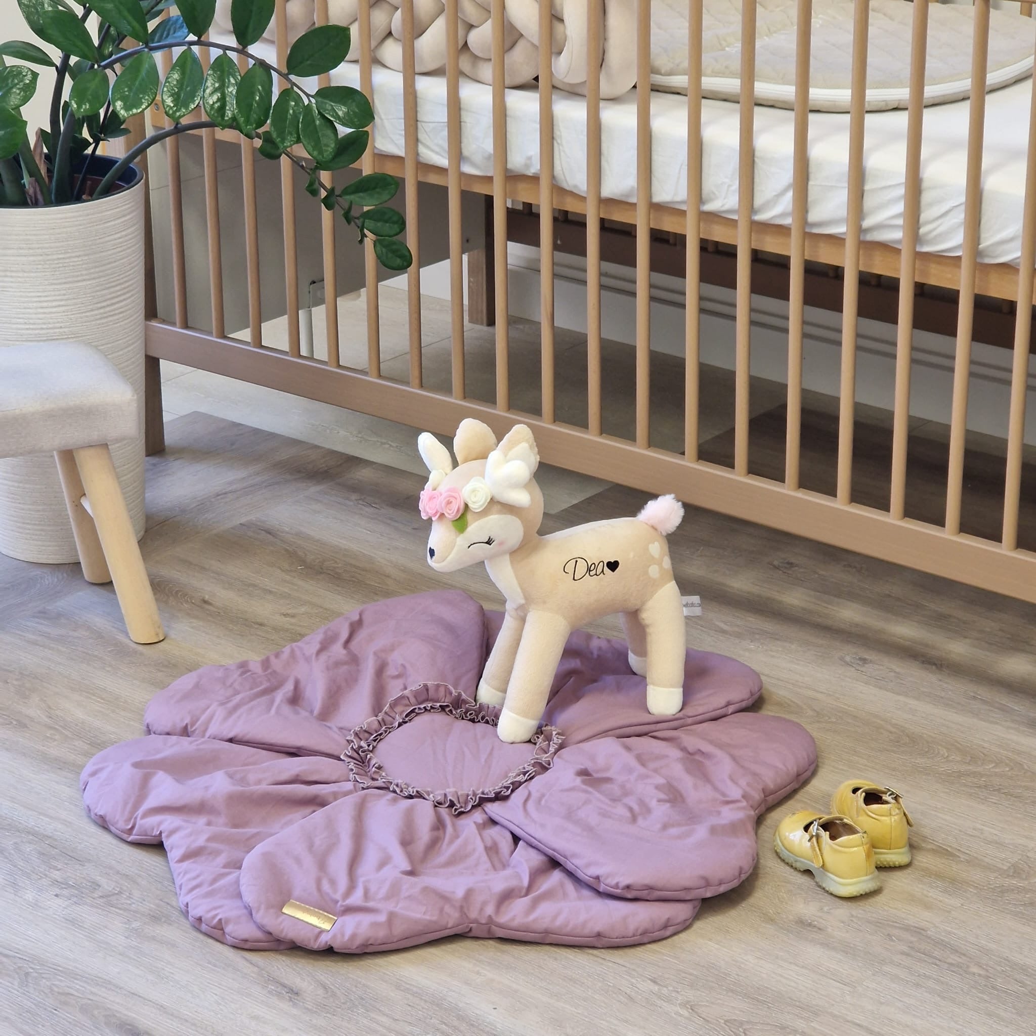 Spielmatte | Krabbeldecke | Dekoration "Blume" | Baumwolle