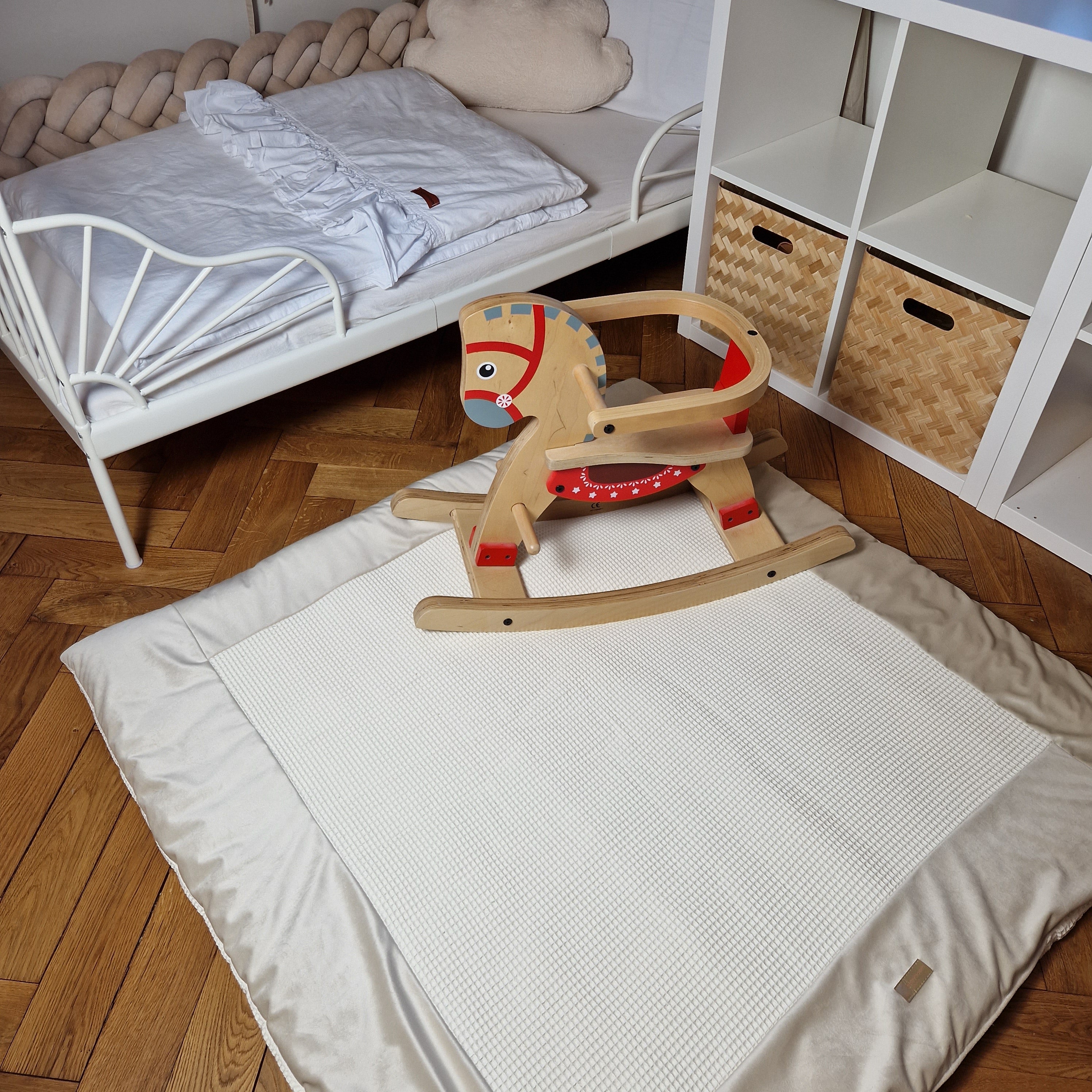 Krabbeldecke & Spielmatte ROYAL | Waffelpique & Velours
