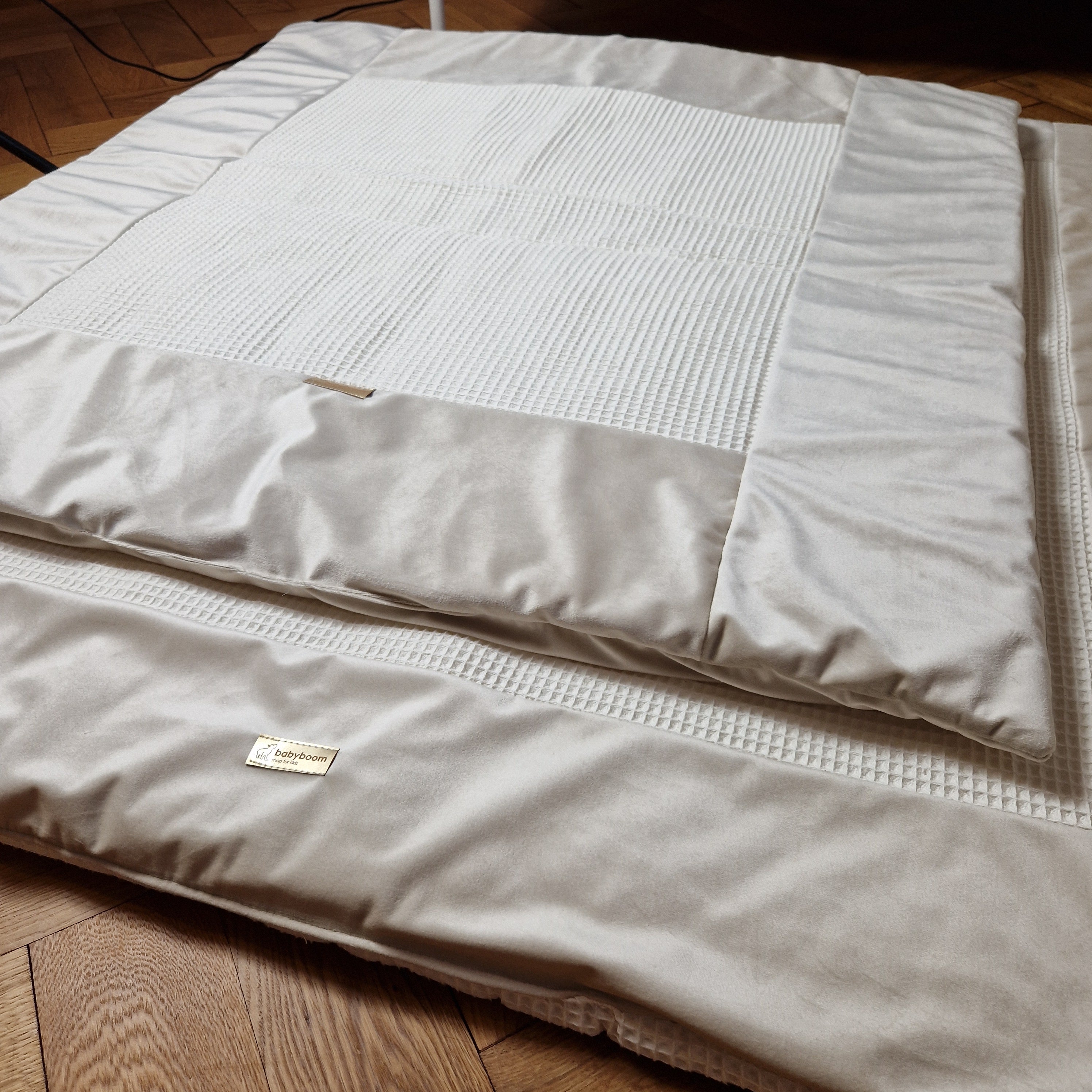 Krabbeldecke & Spielmatte ROYAL | Waffelpique & Velours