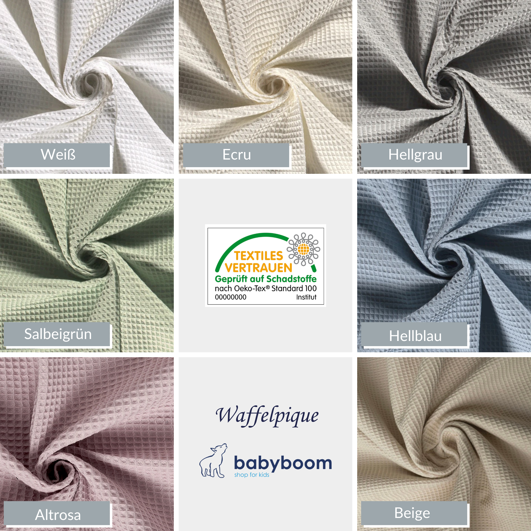 Babyschlafsack mit Bärenohren | Baumwolle & Waffelpique