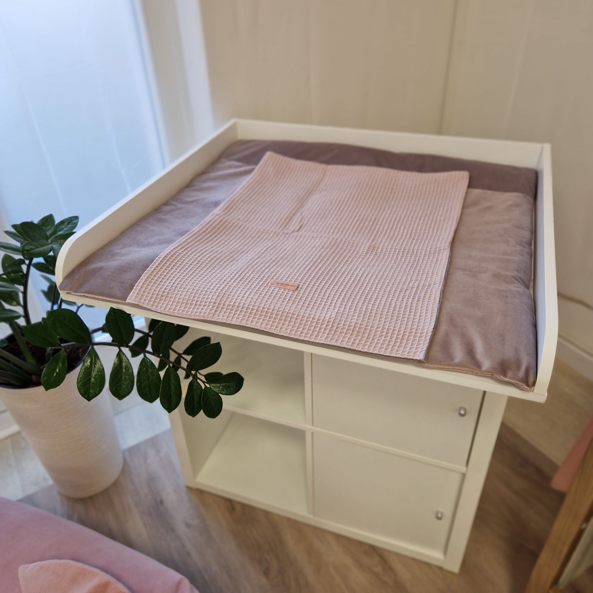 Wickelauflage ROYAL | Waffelpique & Velours