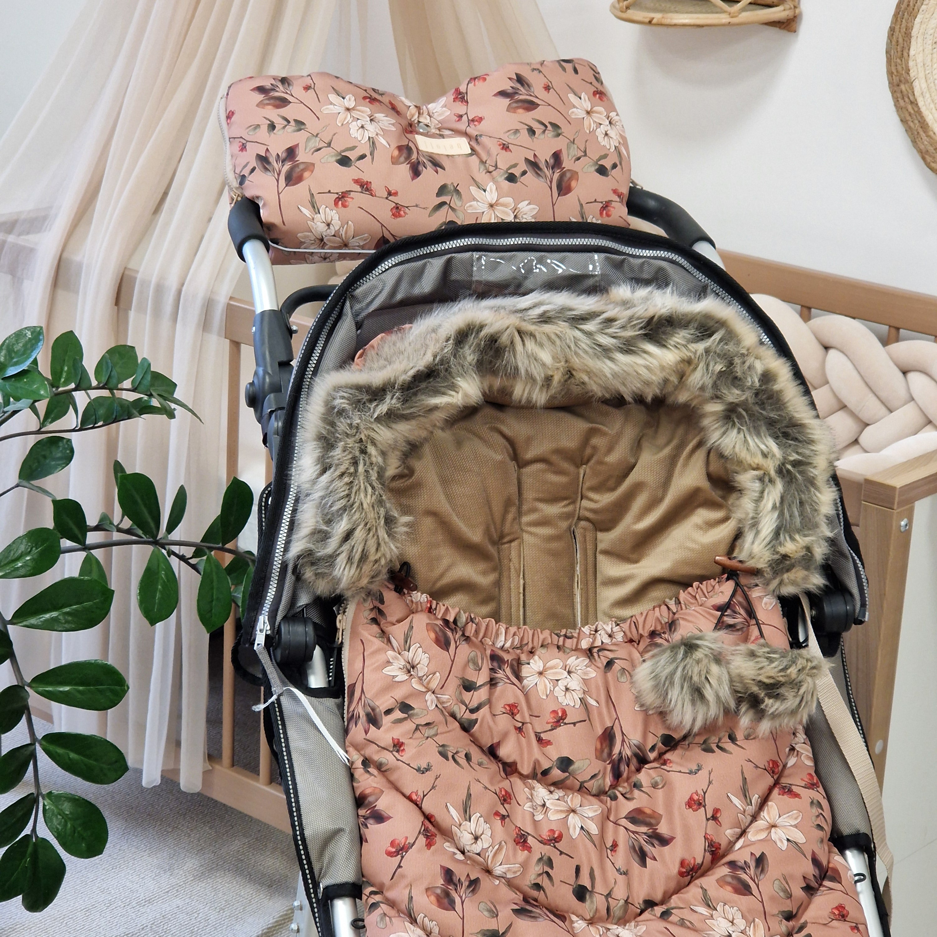 Winterfußsack inkl. Handmuff | Boho Bouquet