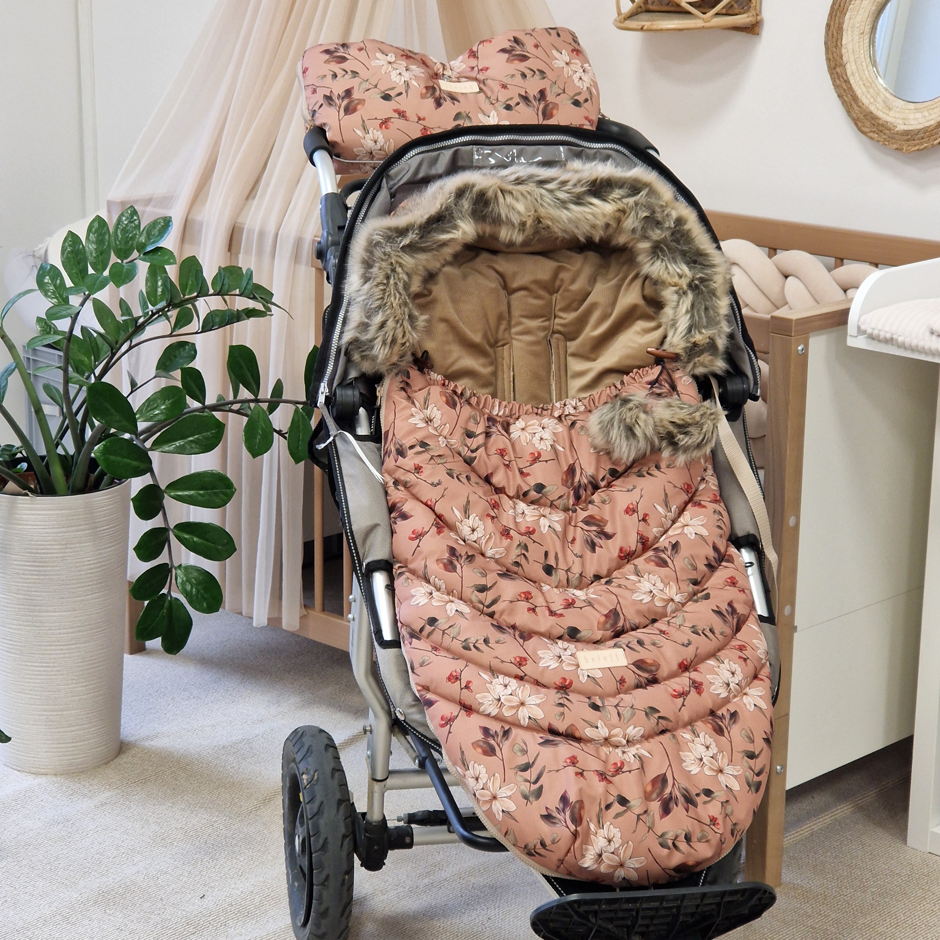 Winterfußsack inkl. Handmuff | Boho Bouquet